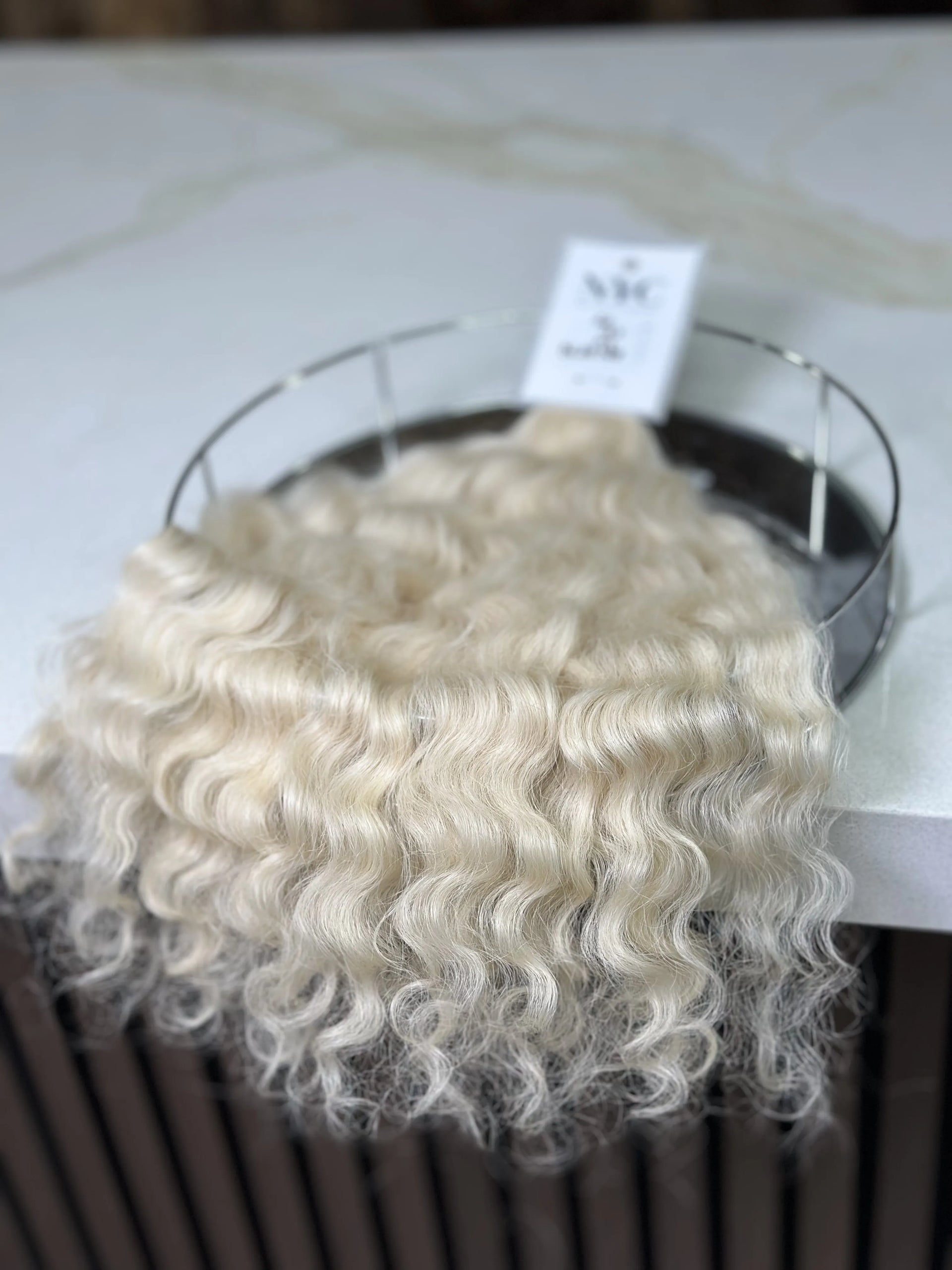 K-tip Slavic hair, colored, curly 20 inch, 113gr, 185str