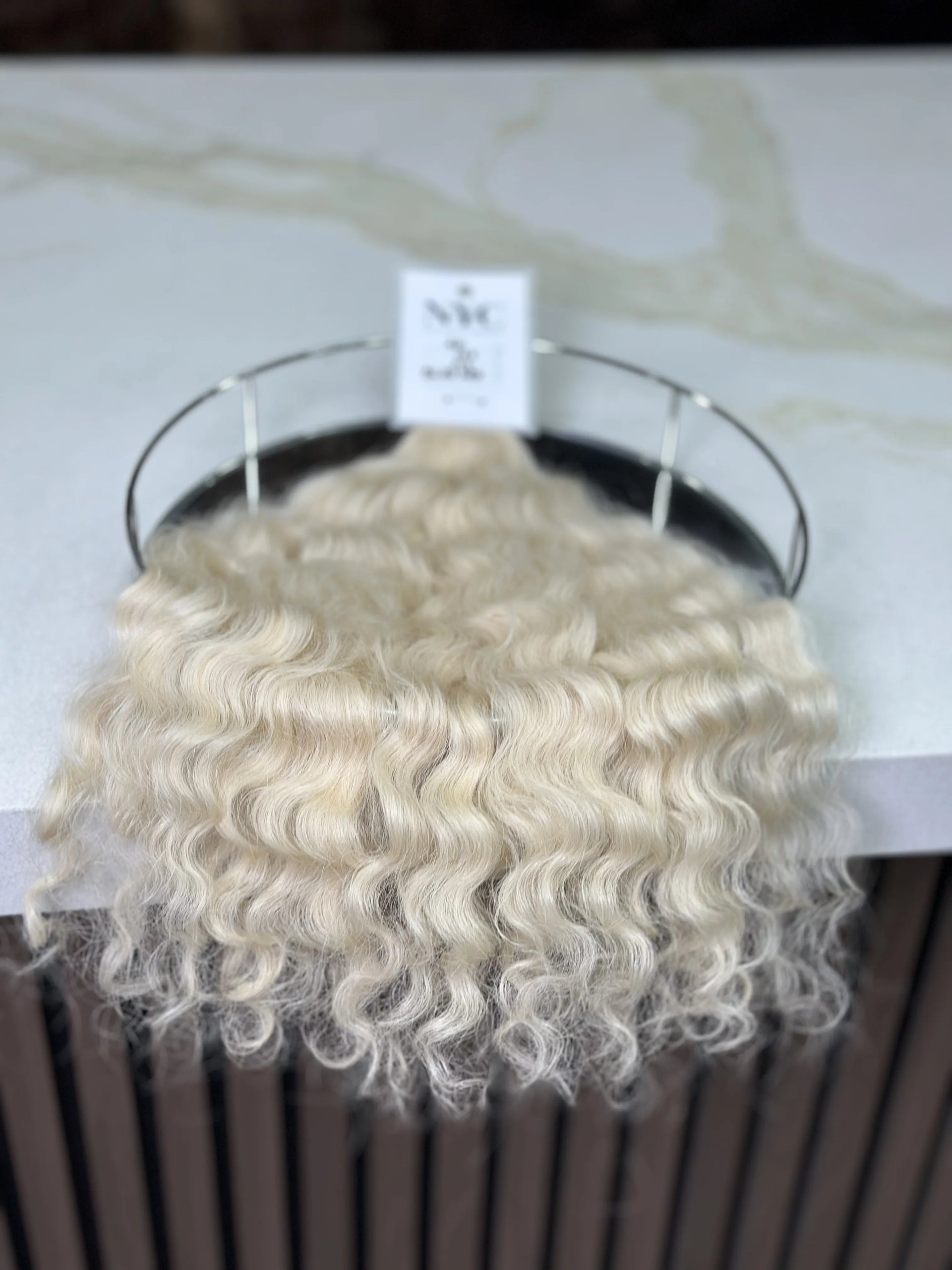 K-tip Slavic hair, colored, curly 20 inch, 113gr, 185str