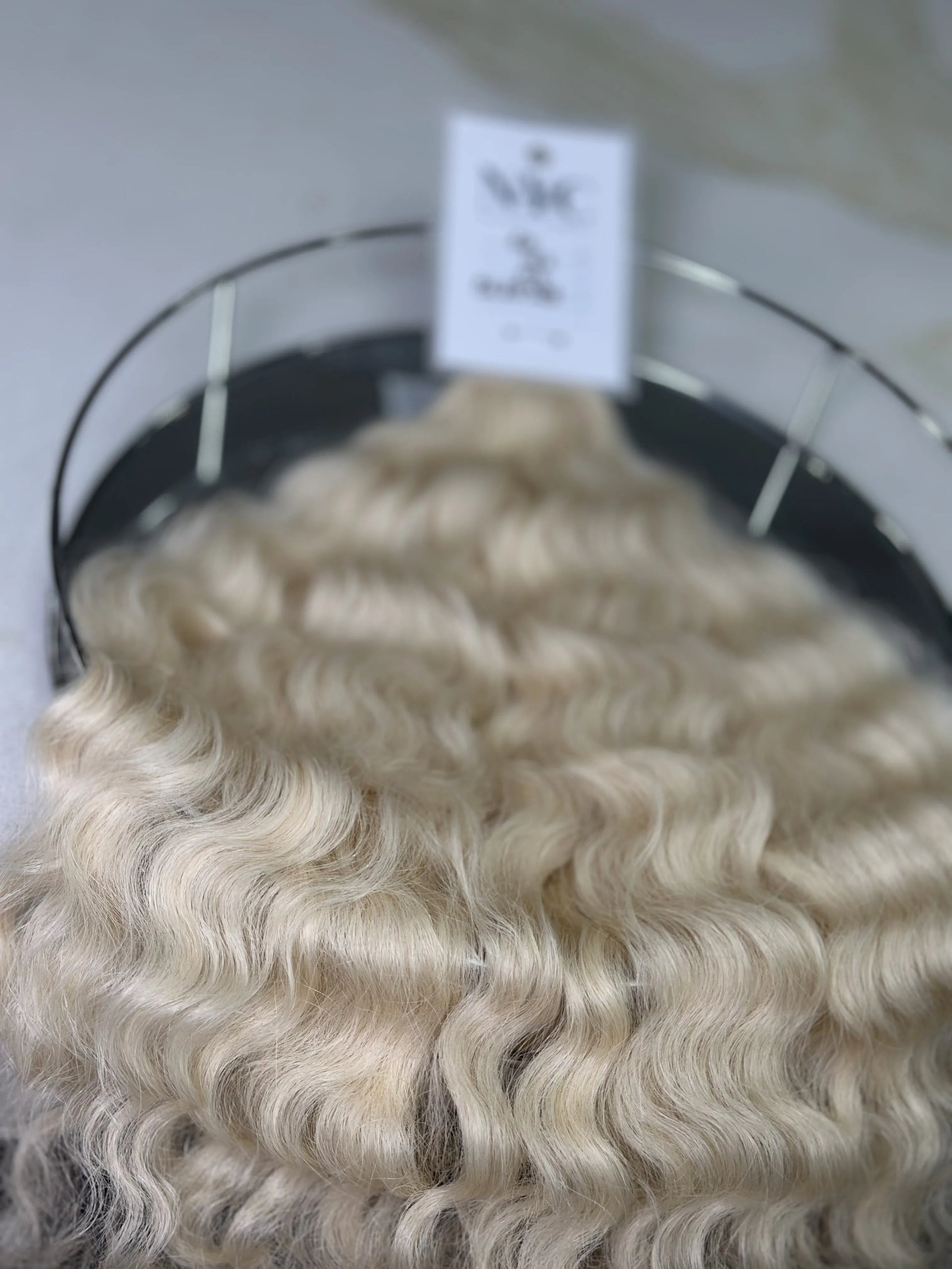 K-tip Slavic hair, colored, curly 20 inch, 113gr, 185str
