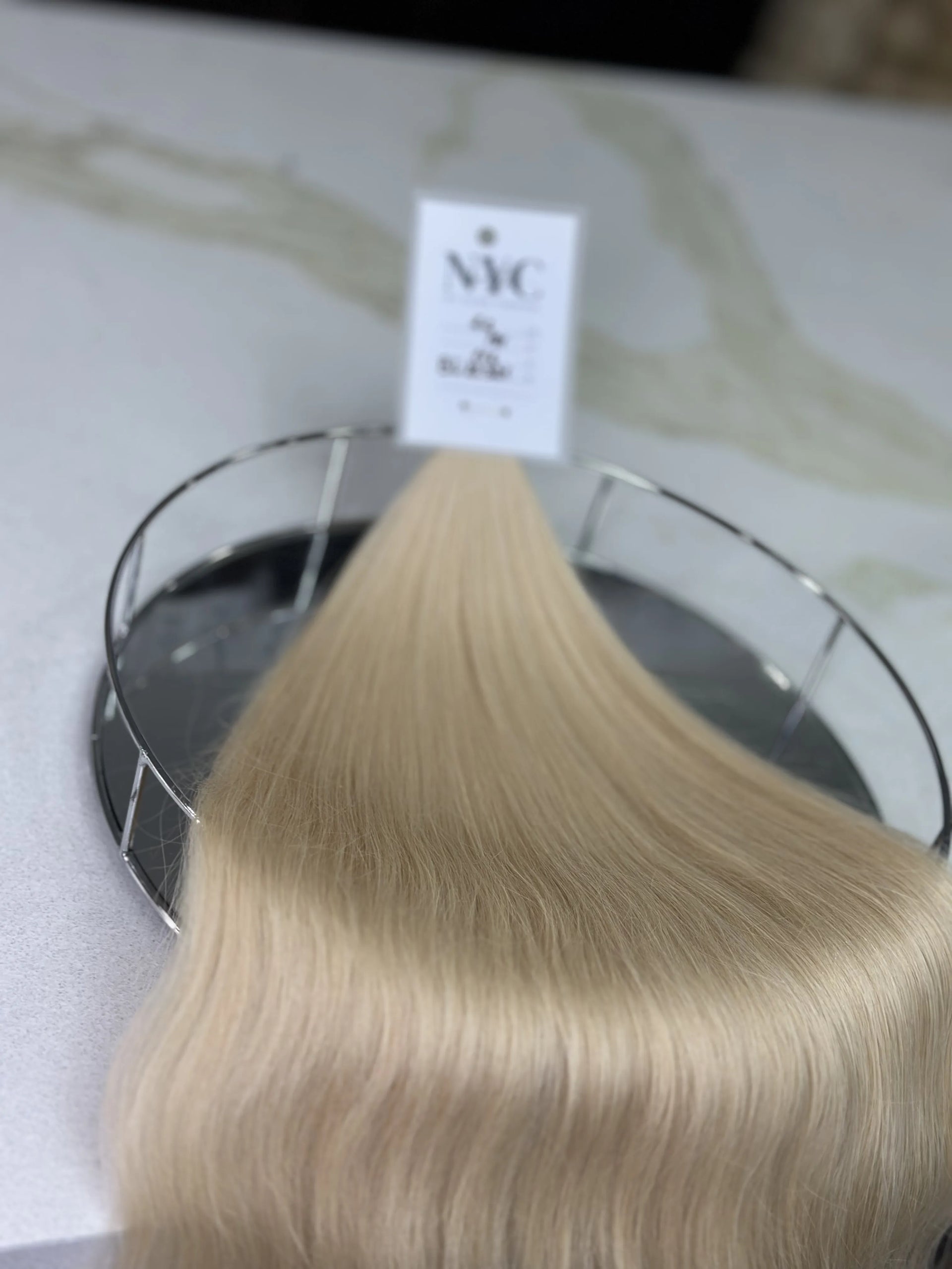 K-tip Slavic hair, colored, wavy 22 inch, 116gr, 191 str