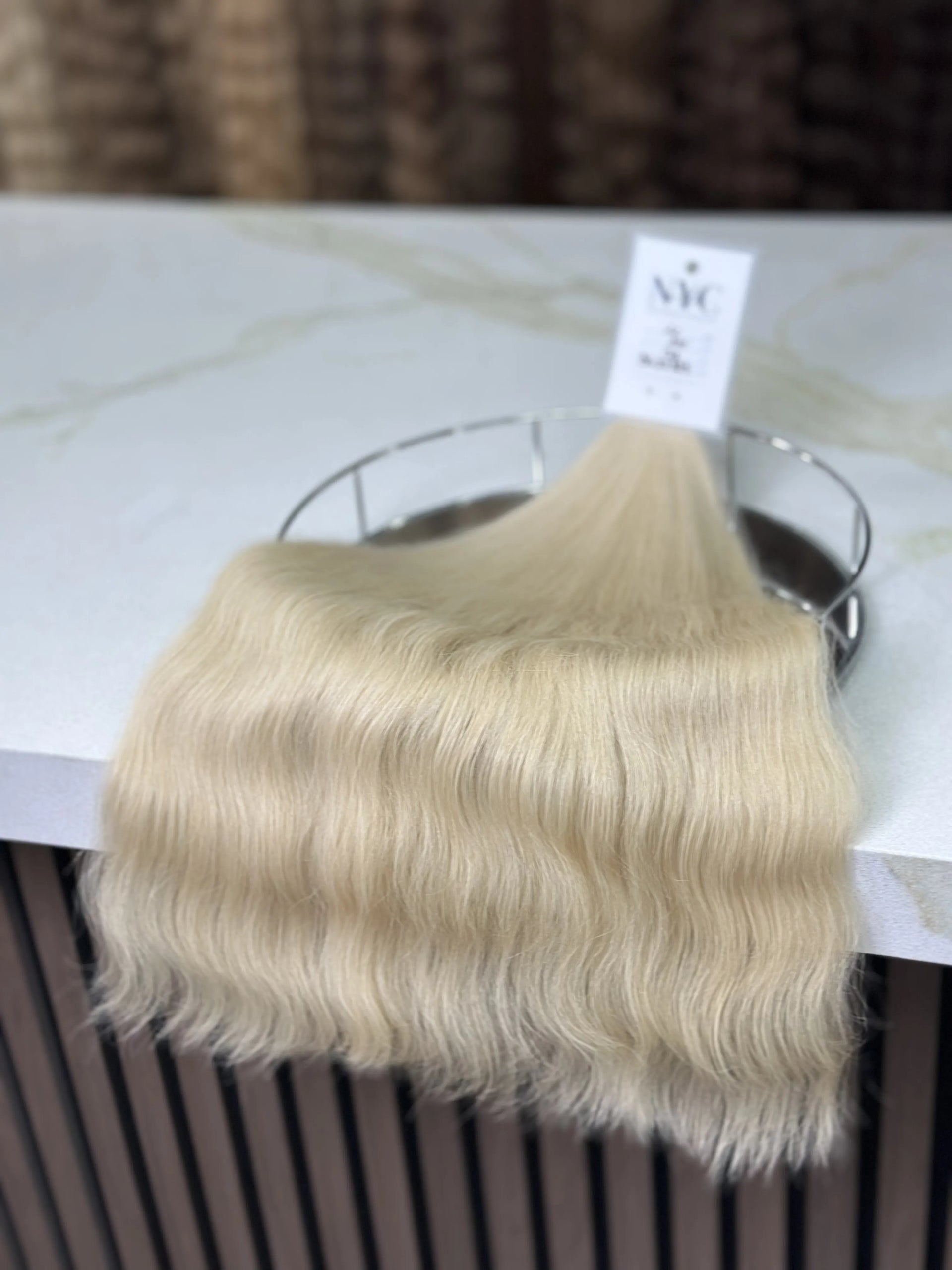 K-tip Slavic hair, colored, wavy 22 inch, 138gr, 241str