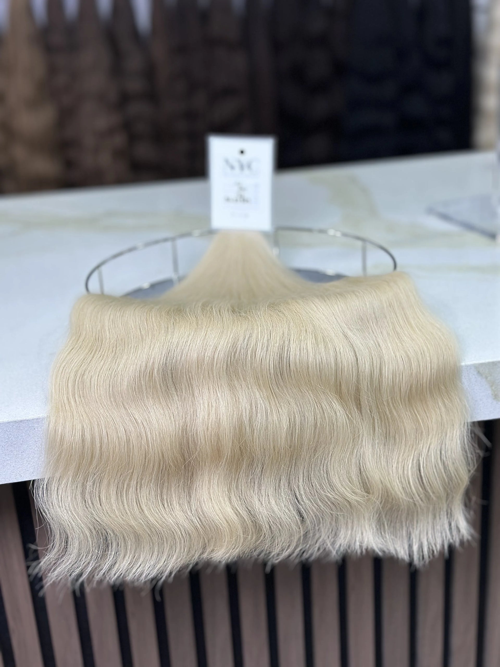 K-tip Slavic hair, colored, wavy 22 inch, 138gr, 241str