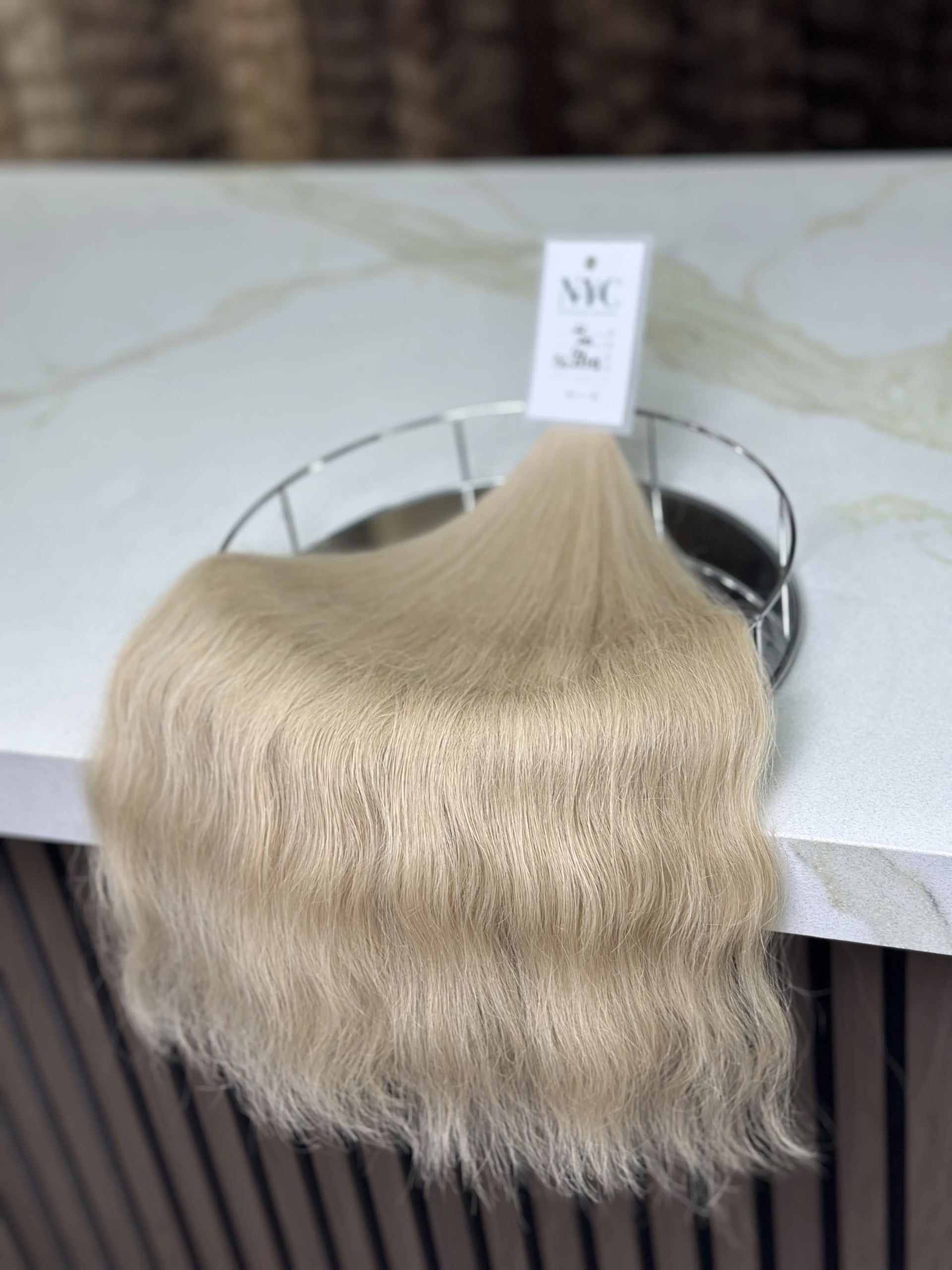 K-tip Slavic hair, colored, wavy 22 inch, 126gr, 210 str