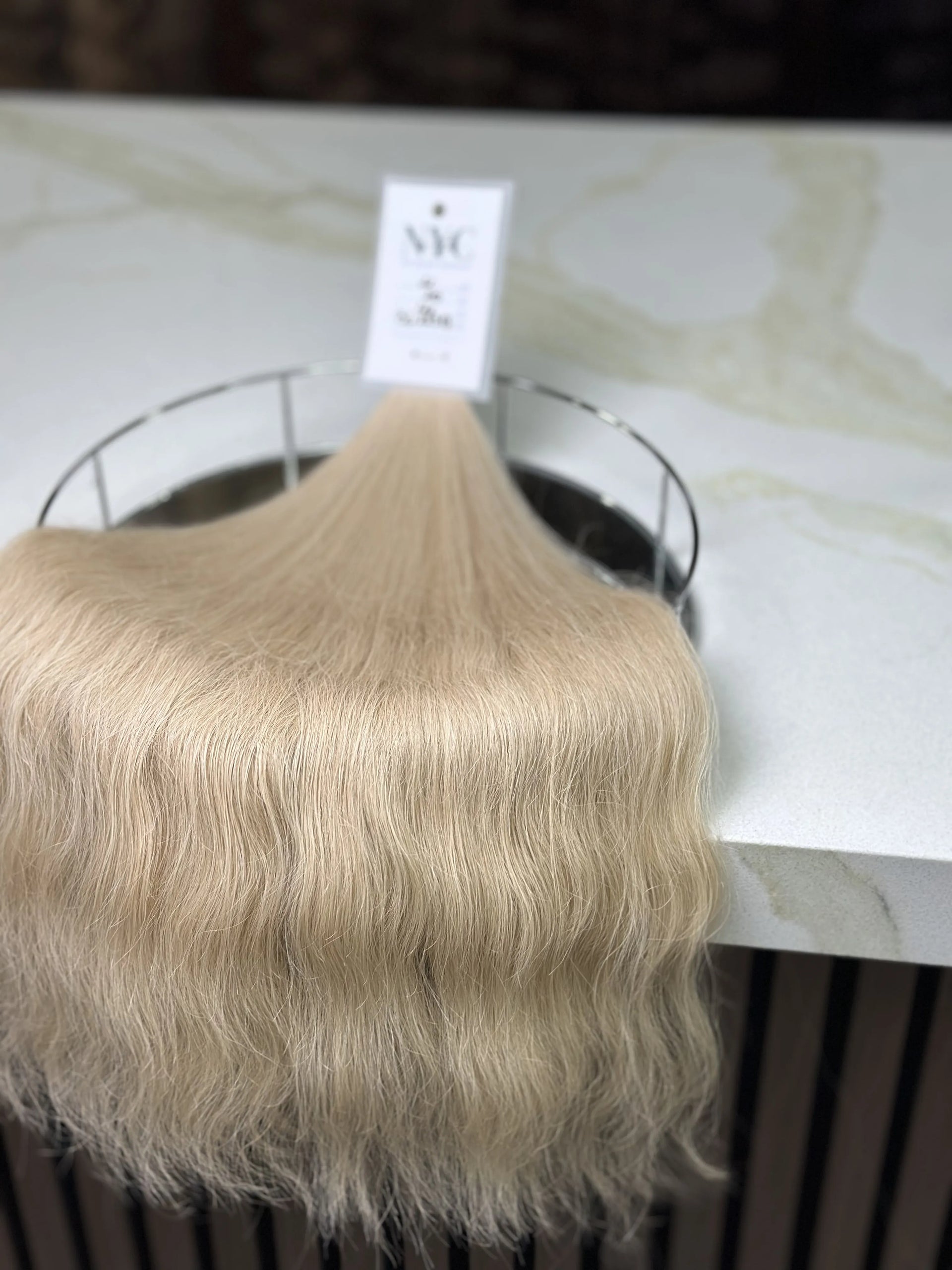 K-tip Slavic hair, colored, wavy 22 inch, 126gr, 210 str