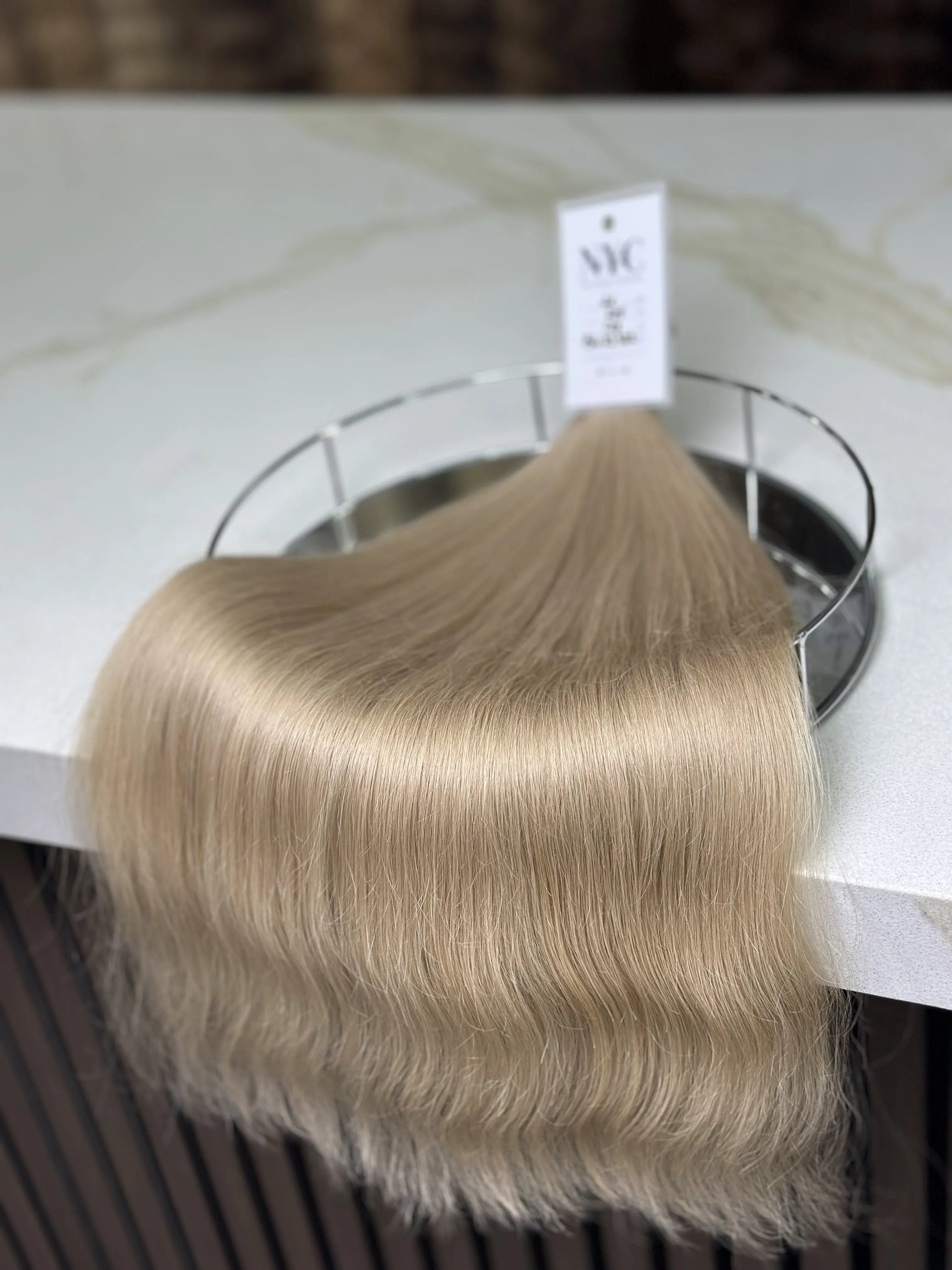 K-tip Slavic hair, colored, wavy 22 inch, 129gr, 205 str