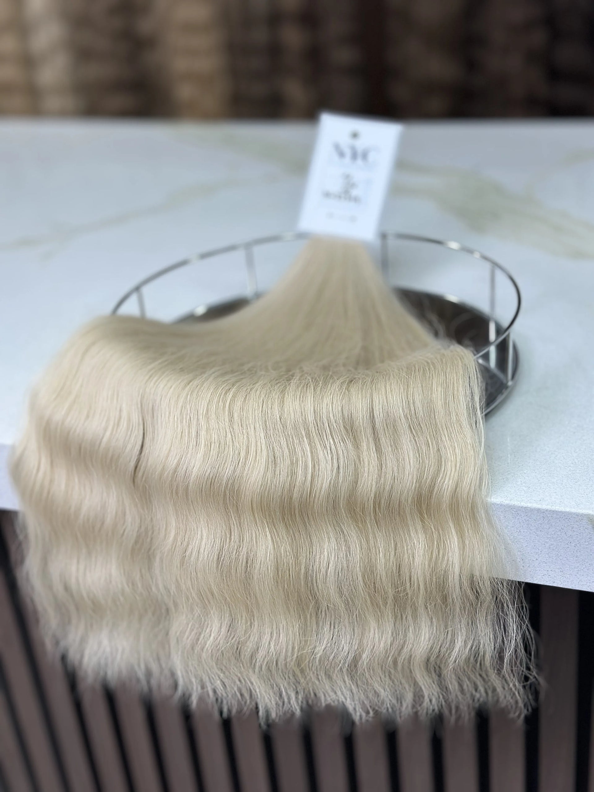 K-tip Slavic hair, colored, wavy 22 inch, 118gr, 202str