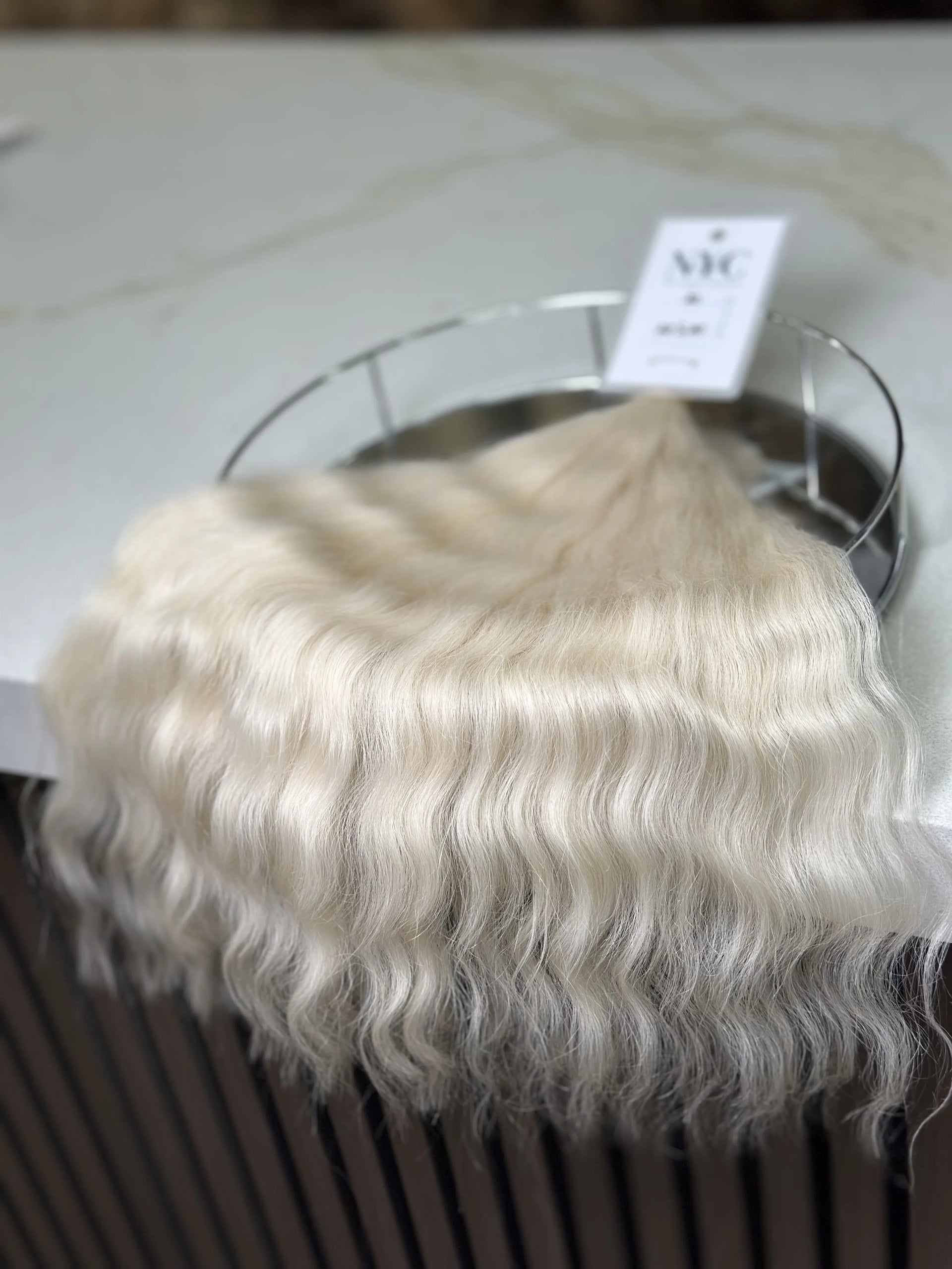 Bulk Slavic hair, colored ,wavy 20 inch: 98g