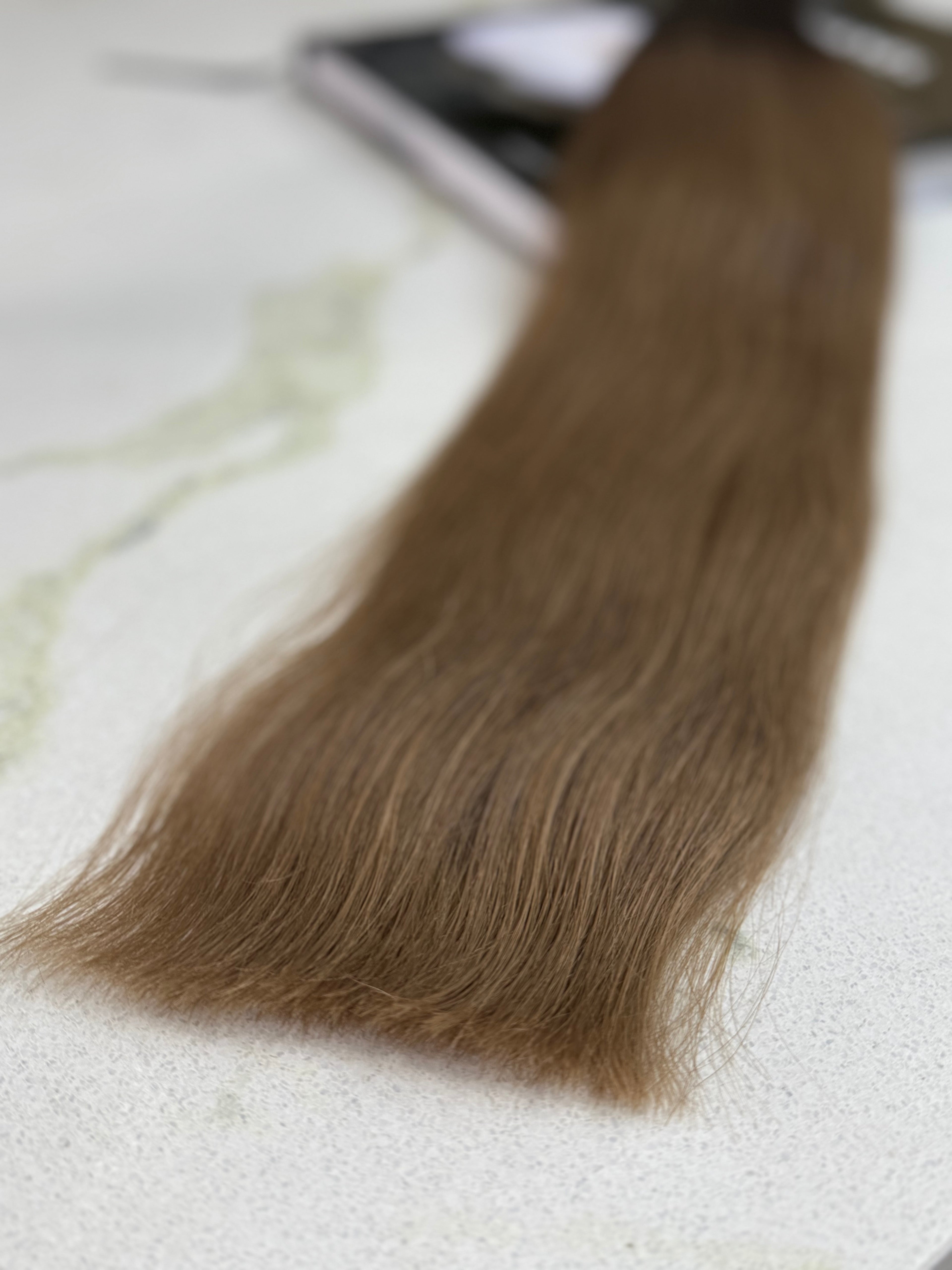Premium Slavic Colored Hair Brown Straight Bulk 26 Inch | LuxHairNYC