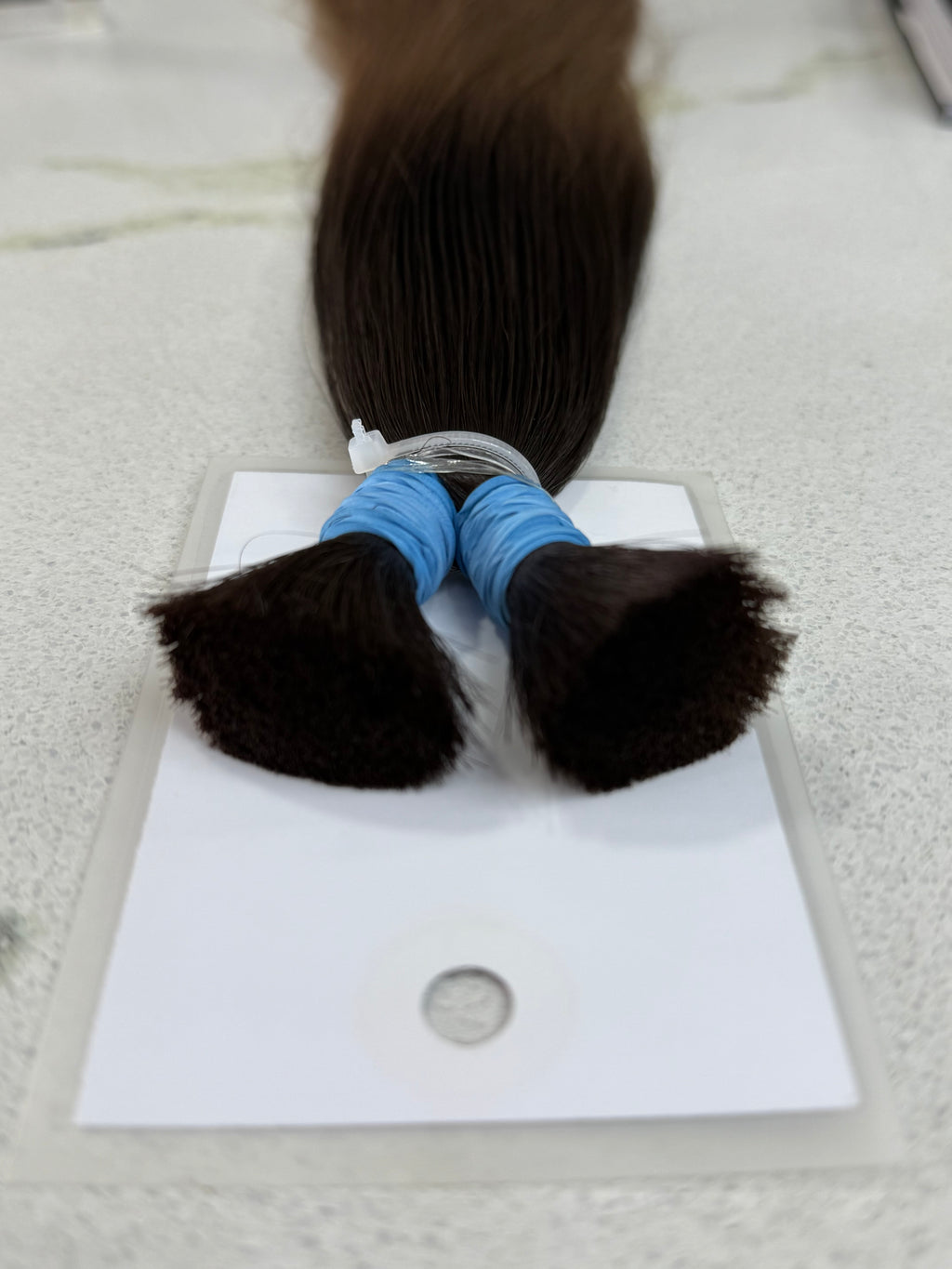 Premium Slavic Colored Hair Brown Straight Bulk 26 Inch | LuxHairNYC