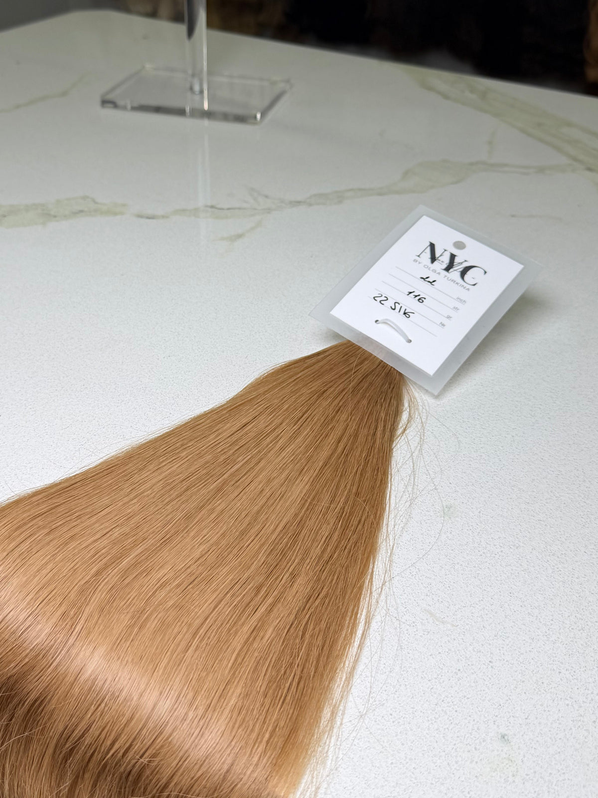 Premium Slavic Colored Hair – Light Brown Wavy Bulk, 22 Inch, 116g