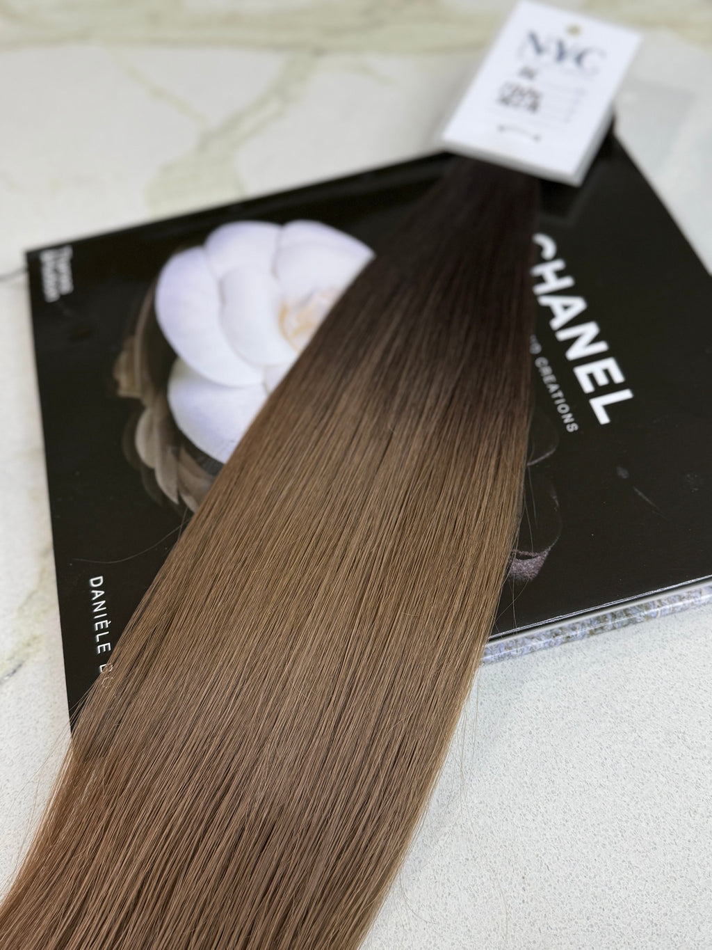 Premium Slavic Colored Hair Brown Straight Bulk 26 Inch | LuxHairNYC