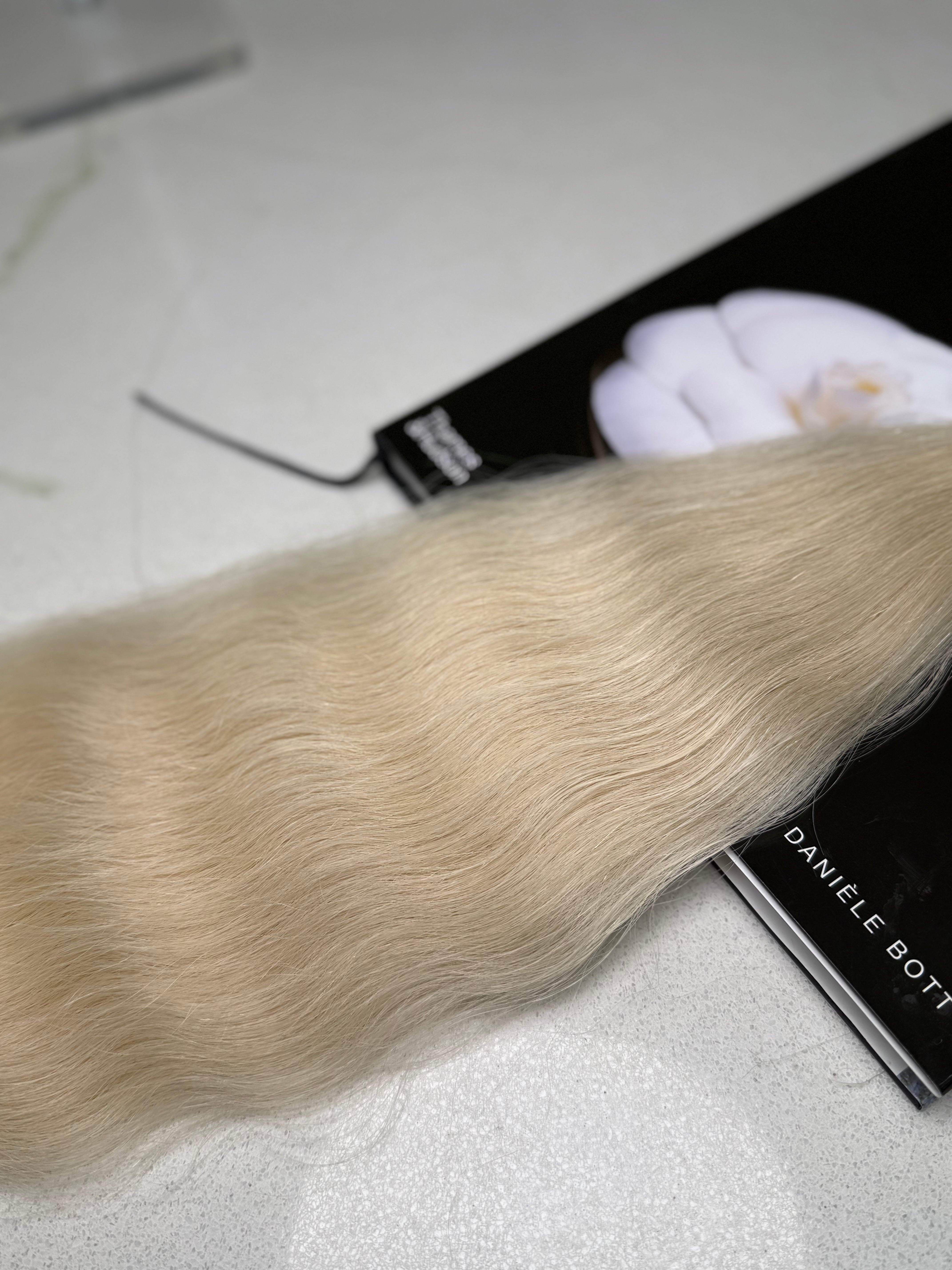 Premium Slavic Colored Hair Blonde Wavy Bulk 26 Inch | LuxHairNYC