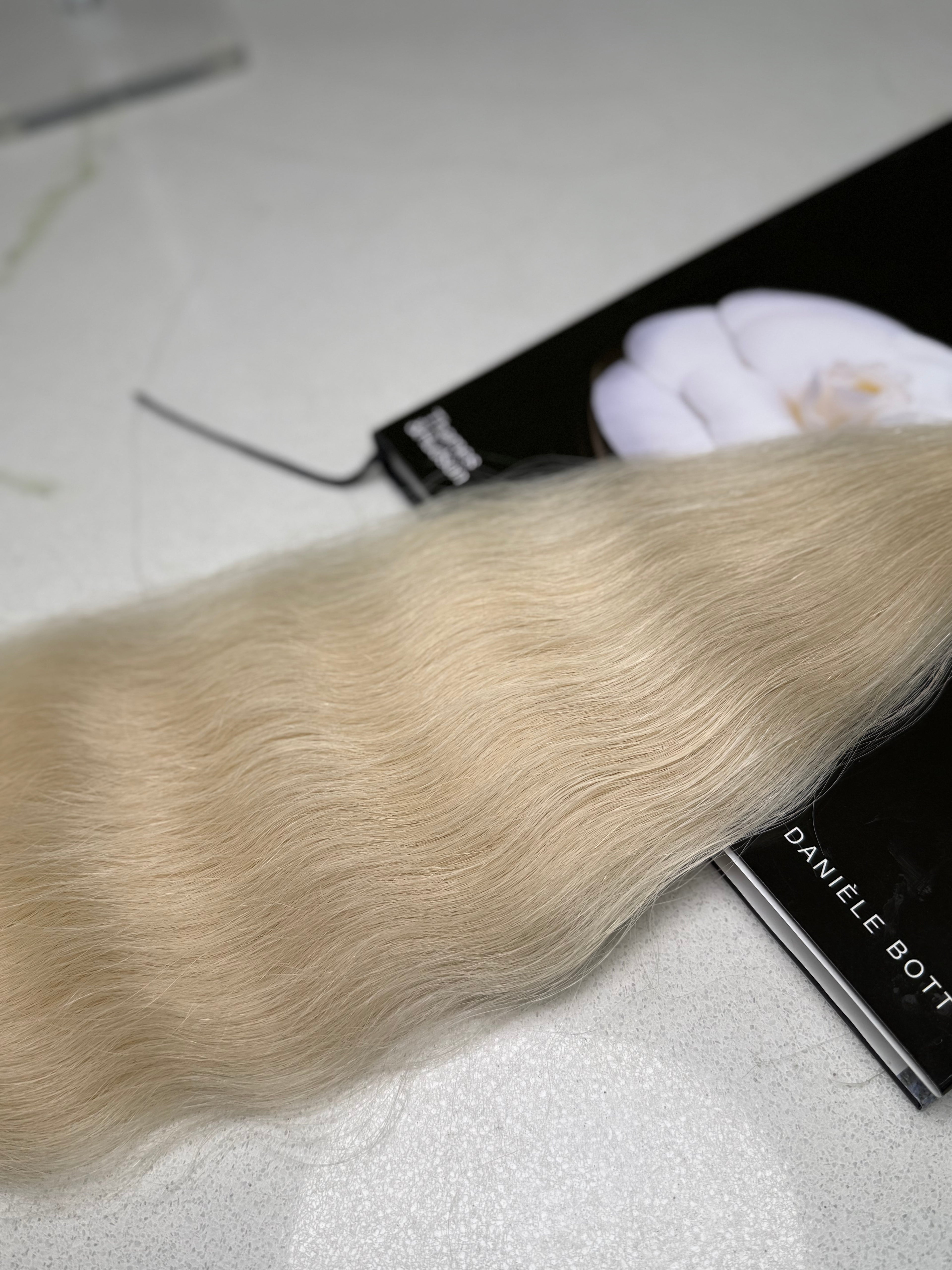 Premium Slavic Colored Hair Blonde Wavy Bulk 26 Inch | LuxHairNYC