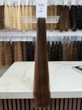Premium Slavic Colored Hair Brown Straight Bulk 28 Inch | LuxHairNYC