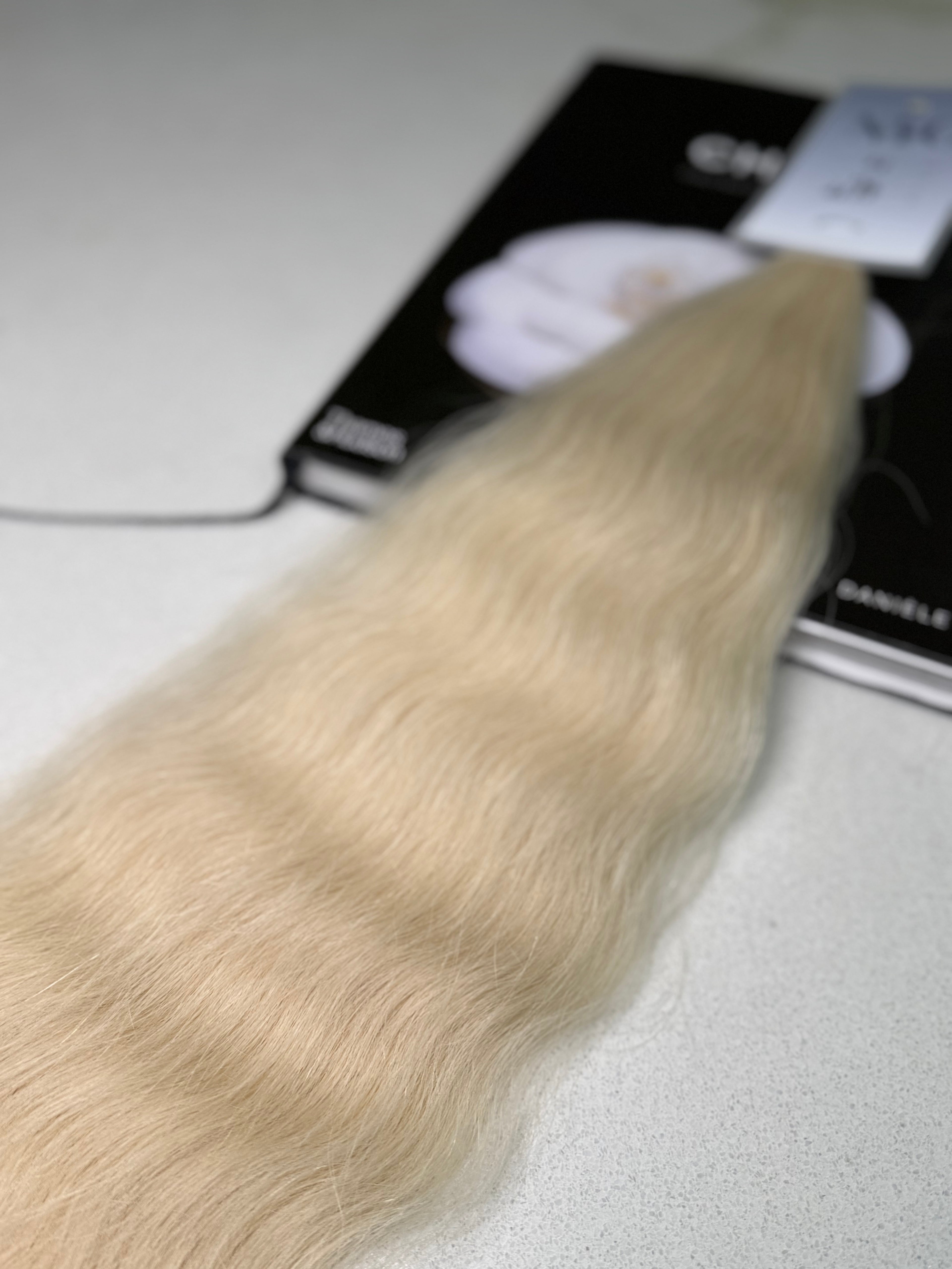 Premium Slavic Colored Hair Blonde Wavy Bulk 26 Inch | LuxHairNYC