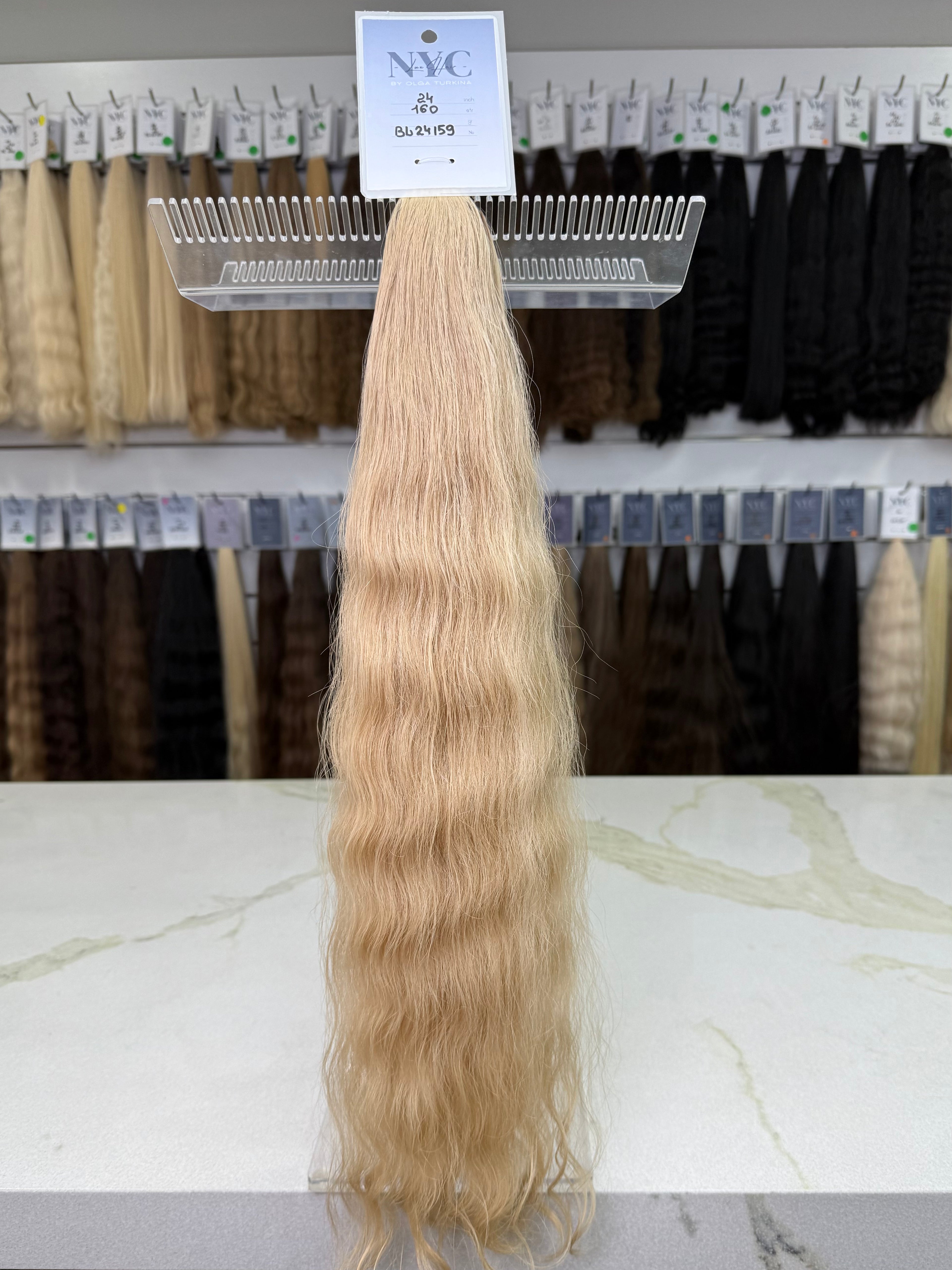 K-Tip Slavic Hair Body Wave 24" 160 Strands | LuxHairNYC