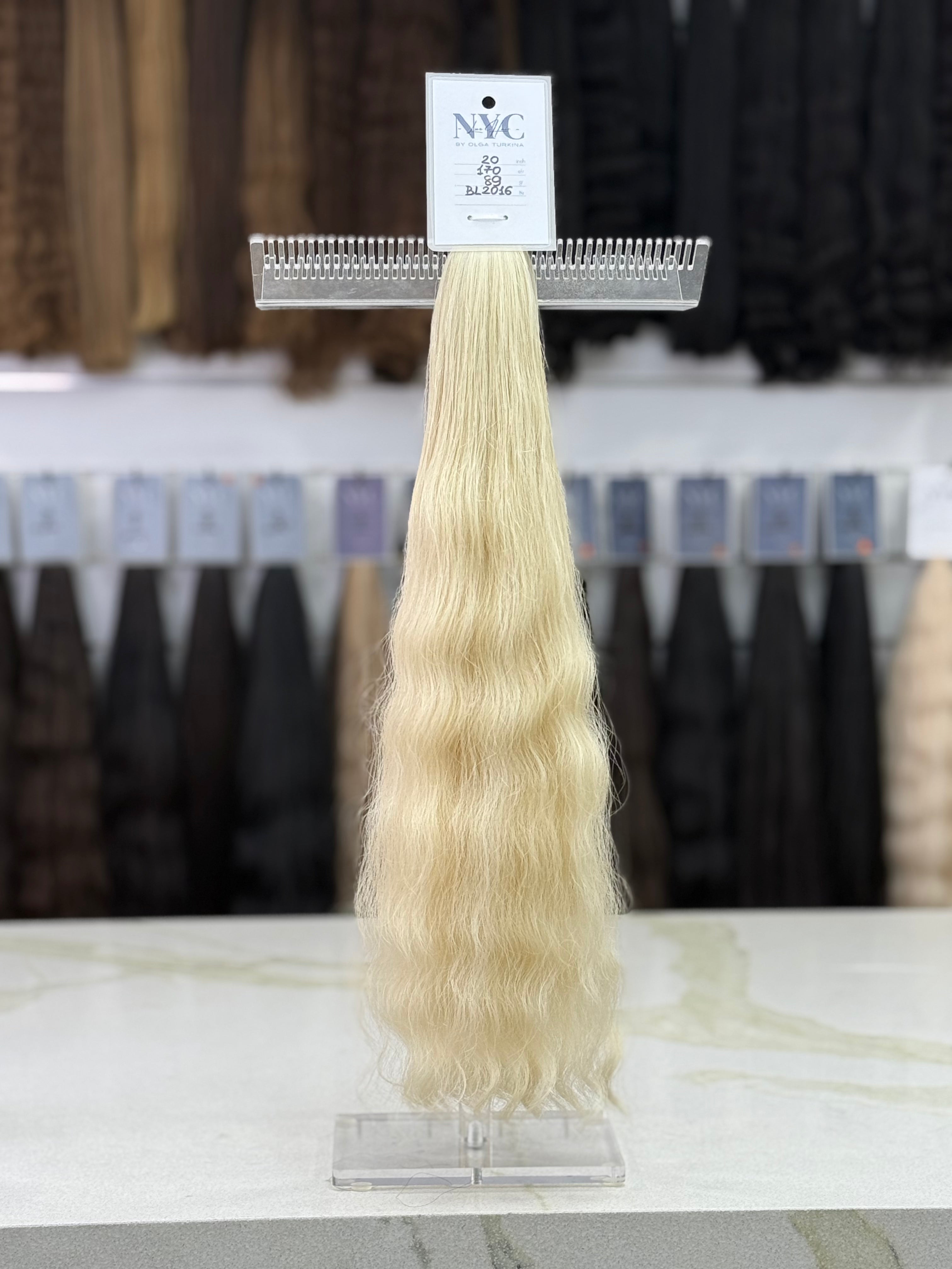 K-tip Slavic hair, colored, wavy 20 inch, 89gr, 170str