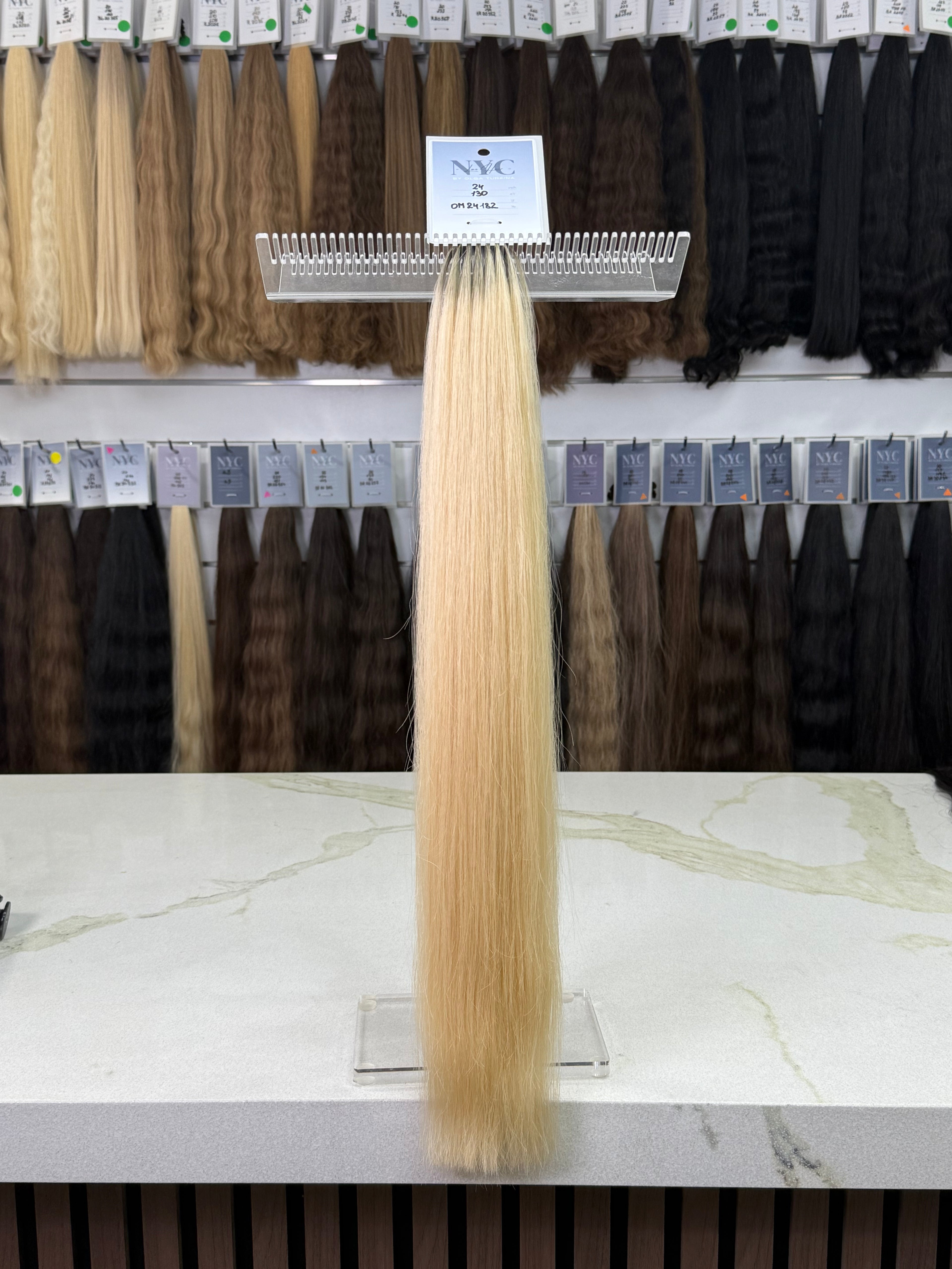 K-Tip Slavic Hair Colored Straight 24" 130 Strands