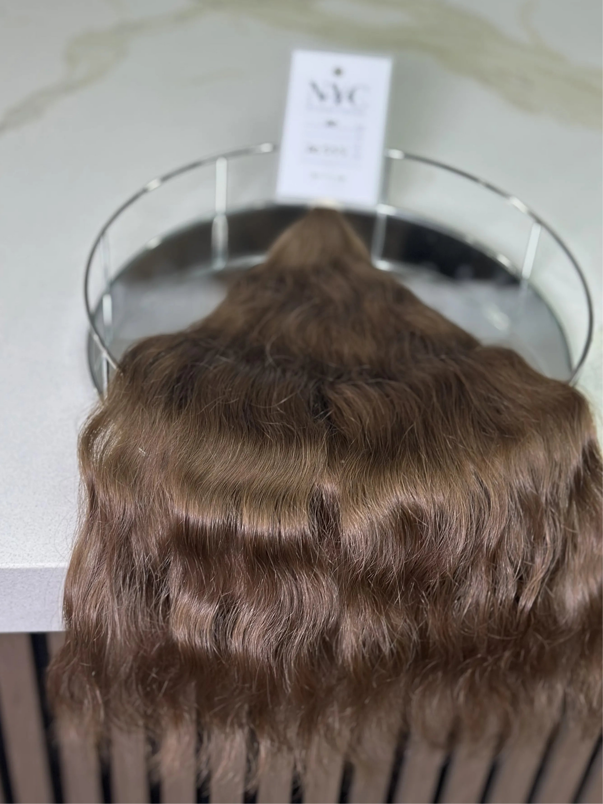 Bulk Slavic hair, colored ,wavy 20 inch: 100g