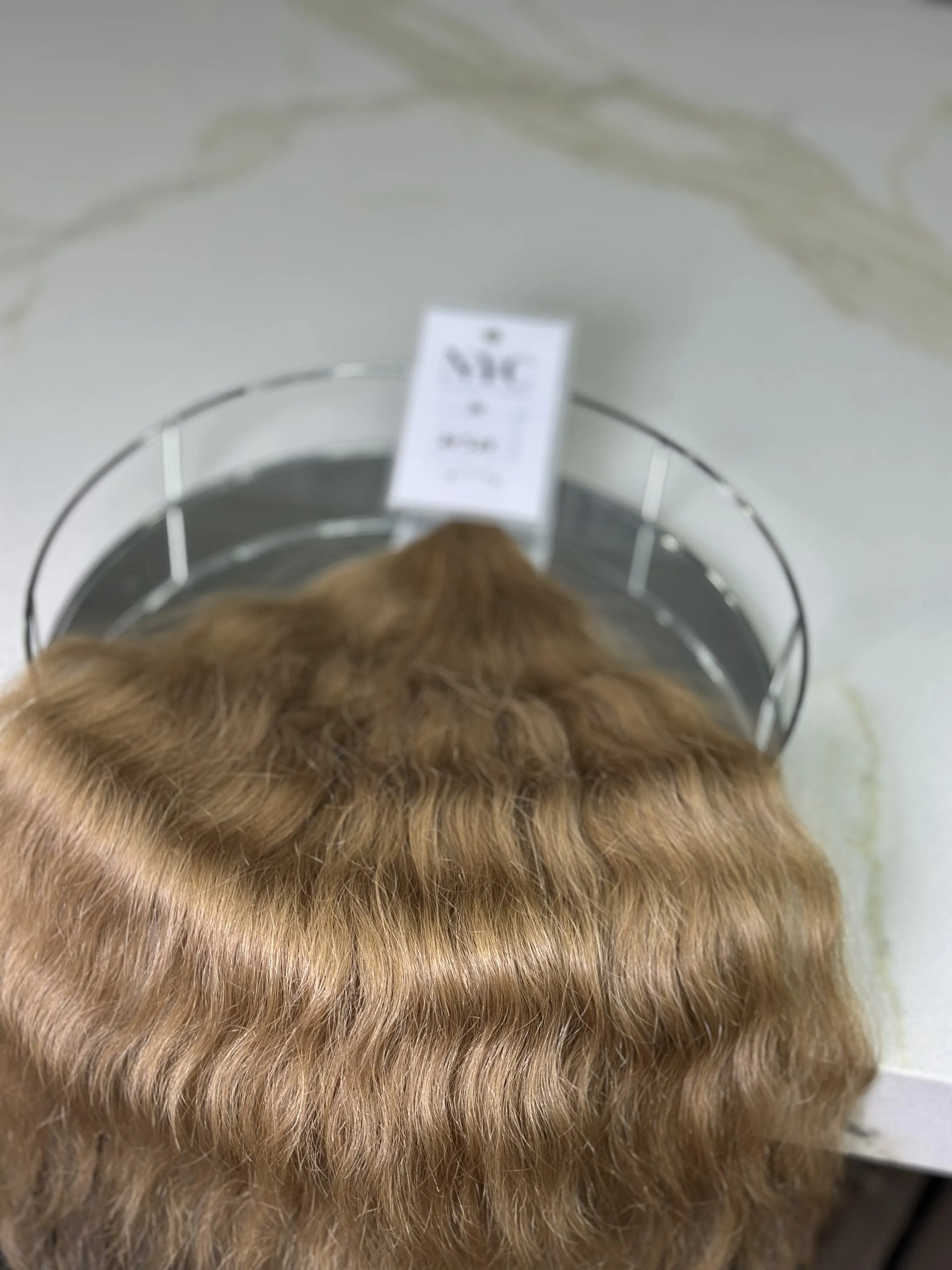 Bulk Slavic hair, colored ,wavy 20 inch: 83g