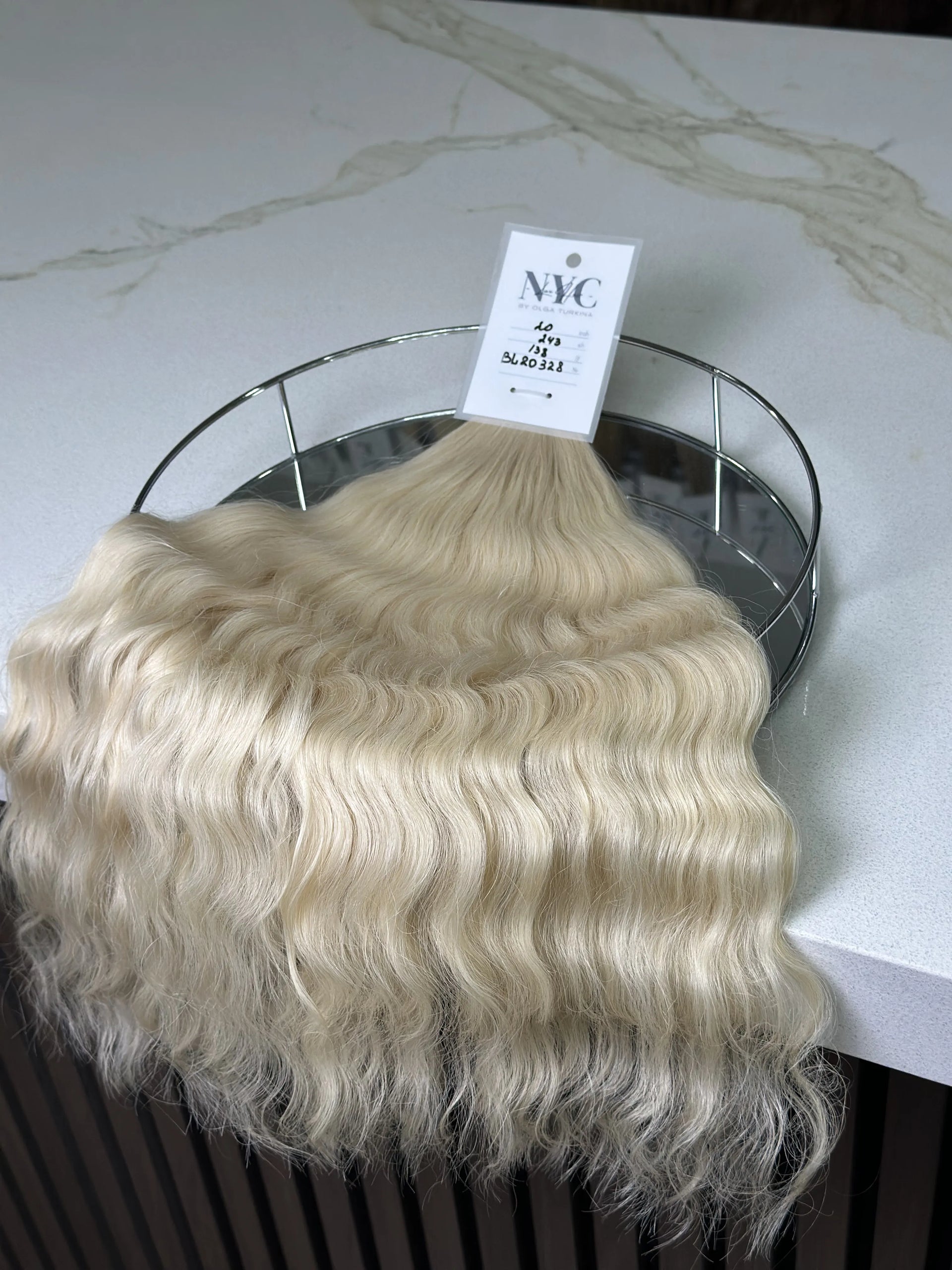 K-tip Slavic hair, colored, curly 20 inch, 138gr, 243str