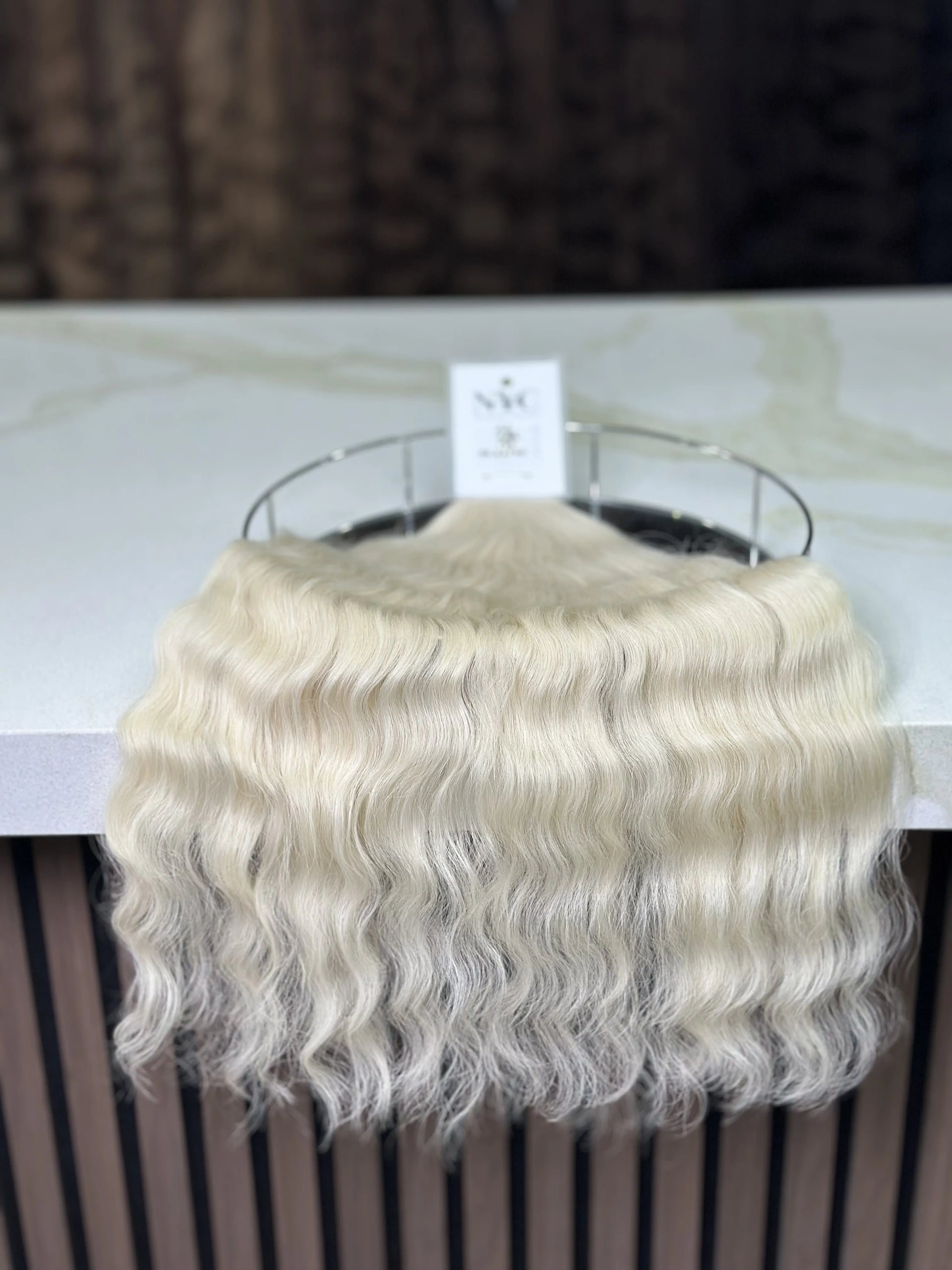 K-tip Slavic hair, colored, curly 22 inch, 134gr, 206str