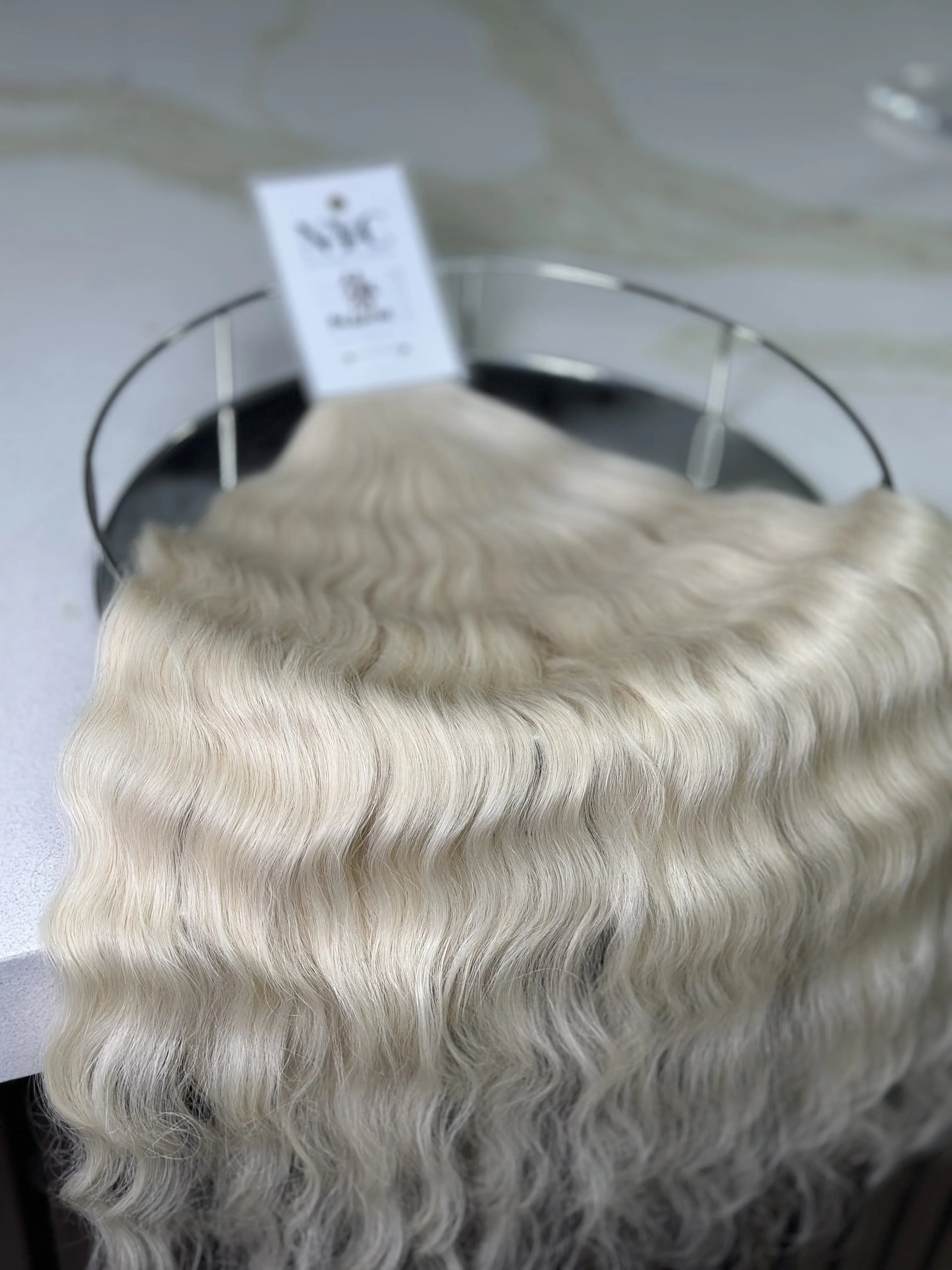 K-tip Slavic hair, colored, curly 22 inch, 134gr, 206str