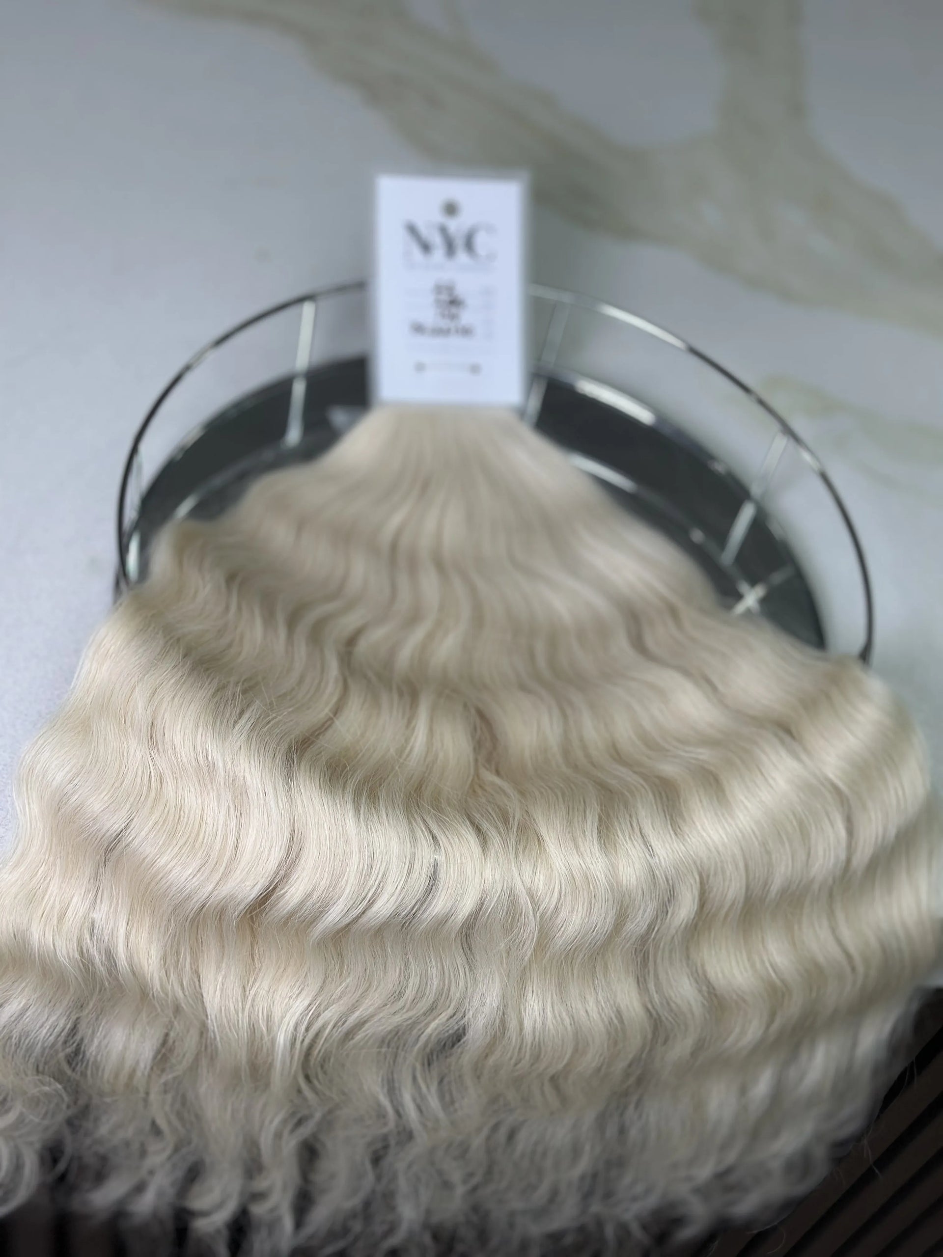 K-tip Slavic hair, colored, curly 22 inch, 134gr, 206str