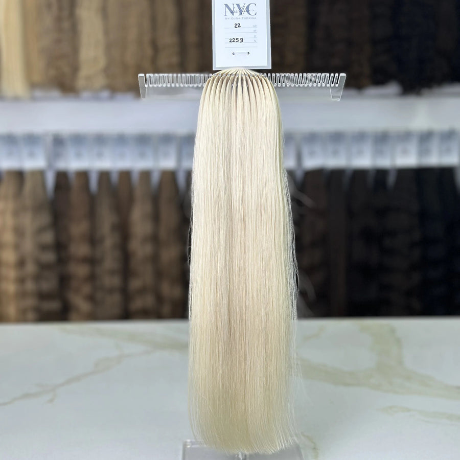 Bulk Slavic hair, colored, straight 22 inch: 102g