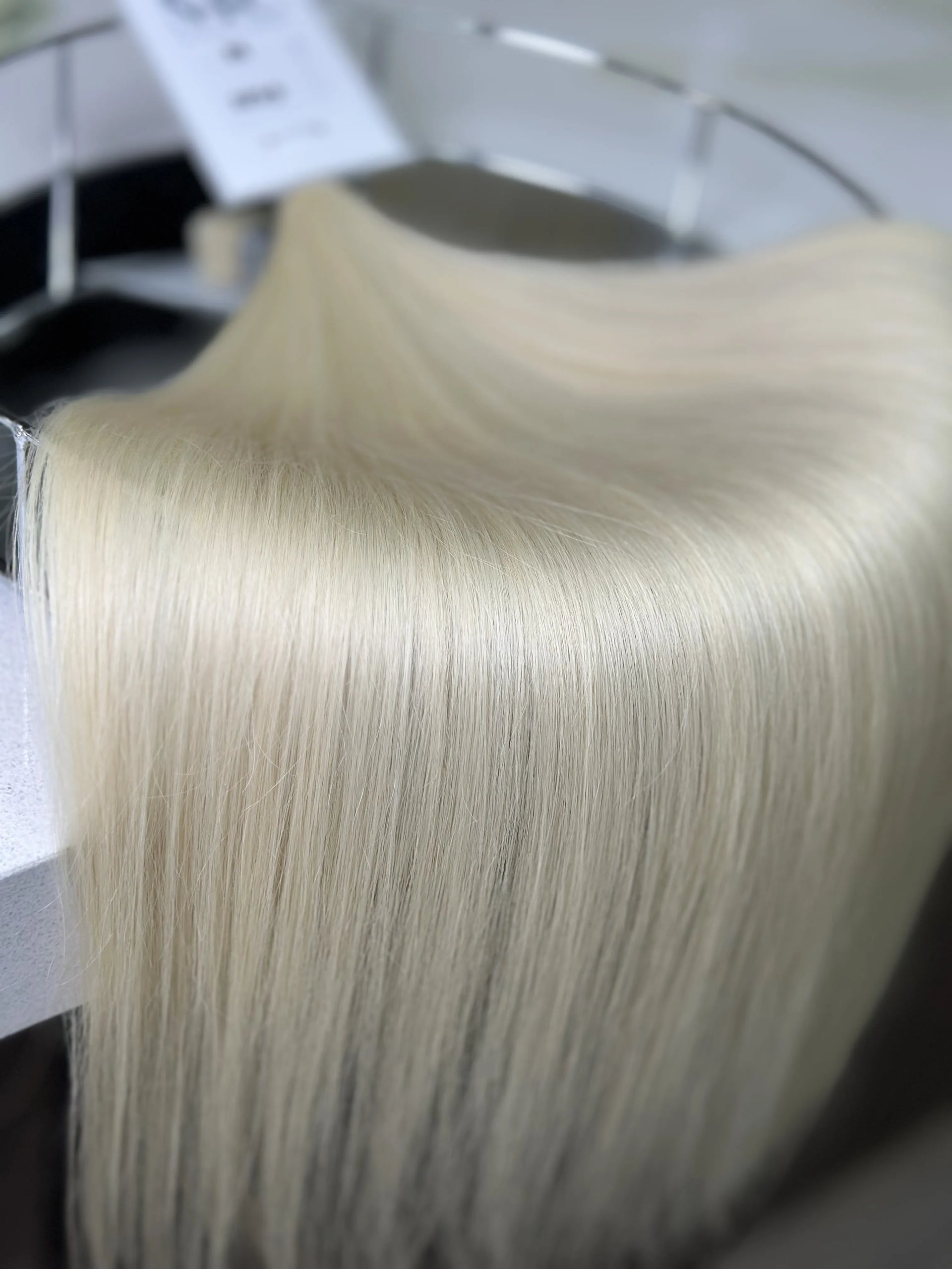 Bulk Slavic hair, colored, straight 22 inch: 102g