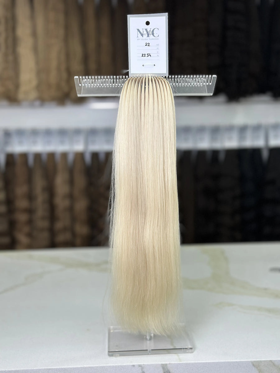 Bulk Slavic hair, colored, straight 22 inch: 102g