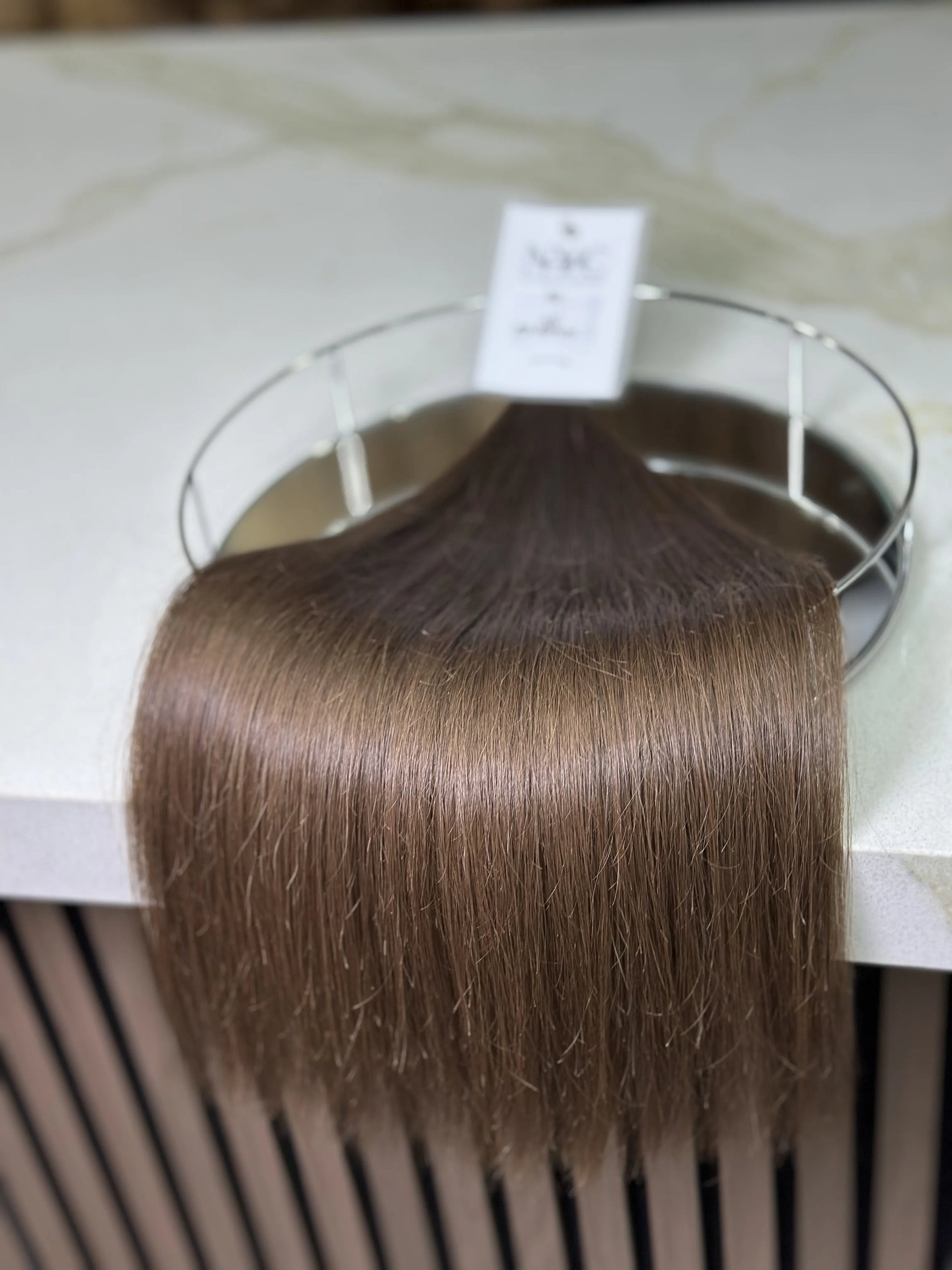 K-tip Slavic hair, colored, straight 20 inch, 116gr, 202str