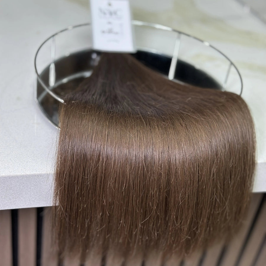 K-tip Slavic hair, colored, straight 20 inch, 116gr, 202str