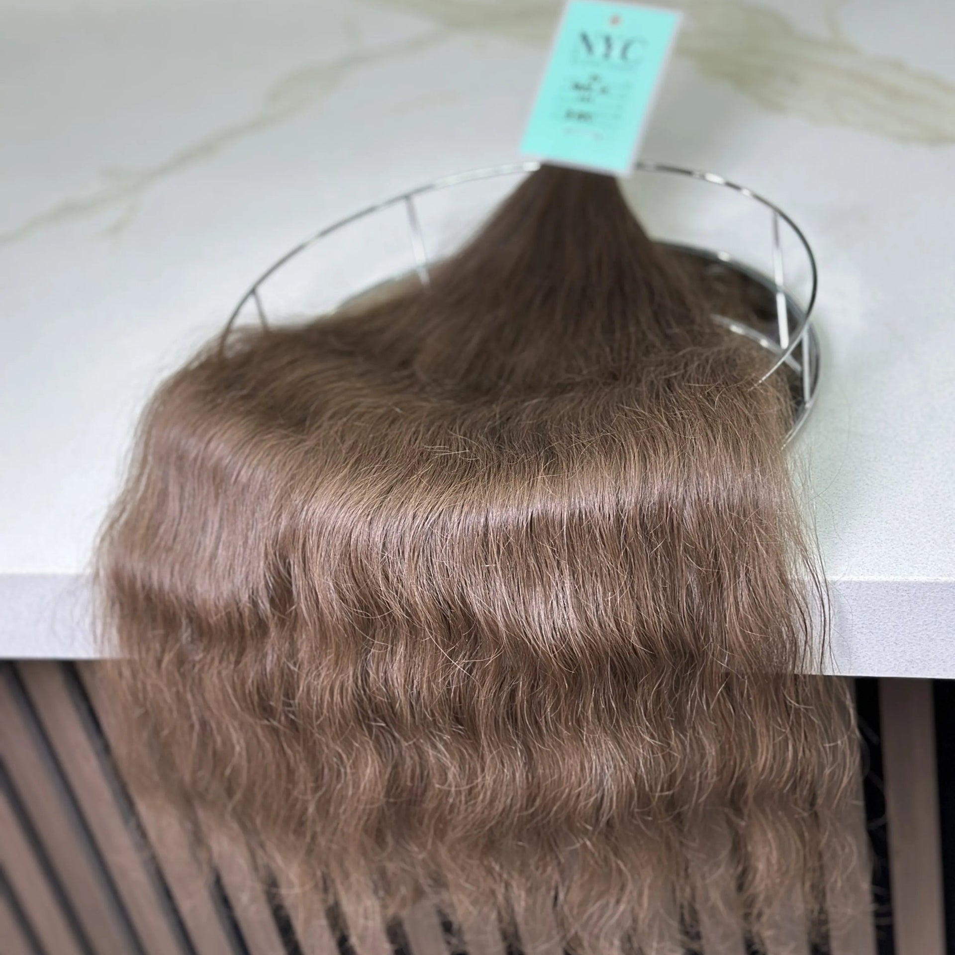 Tape in Slavic hair, colored, wavy 24 inch, 111gr