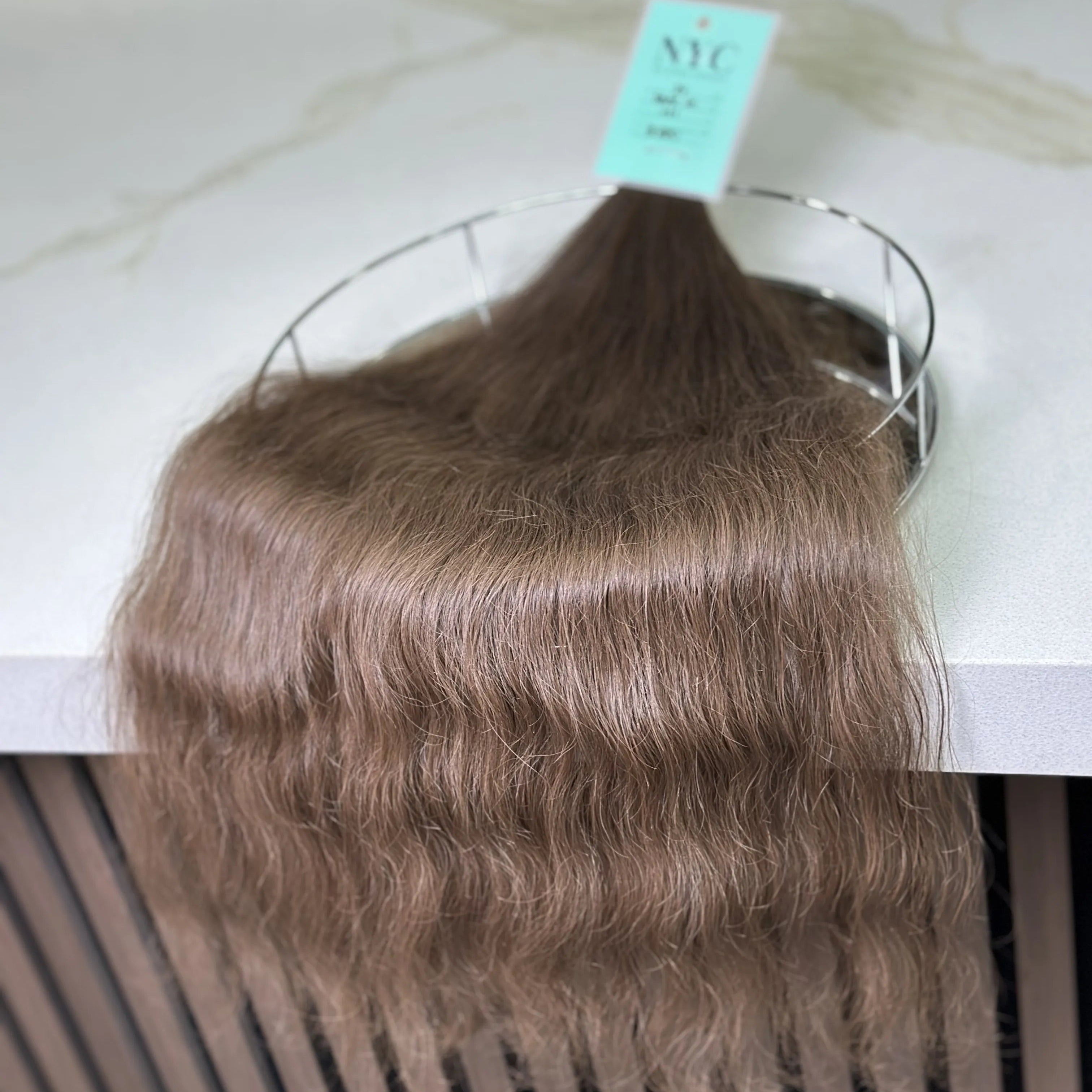 Tape in Slavic hair, colored, wavy 24 inch, 111gr - LUXHAIRNYCSHOP