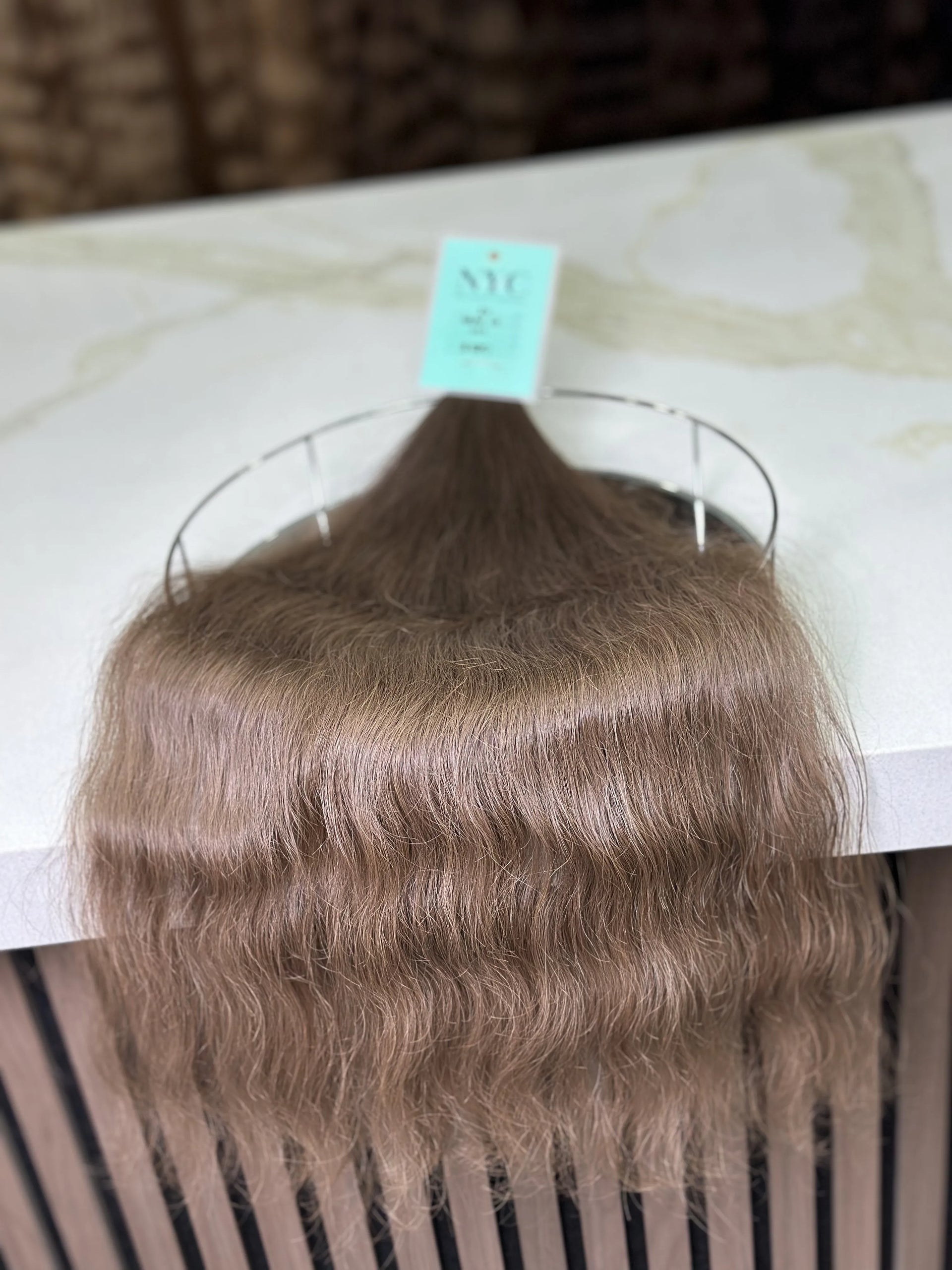 Tape in Slavic hair, colored, wavy 24 inch, 111gr