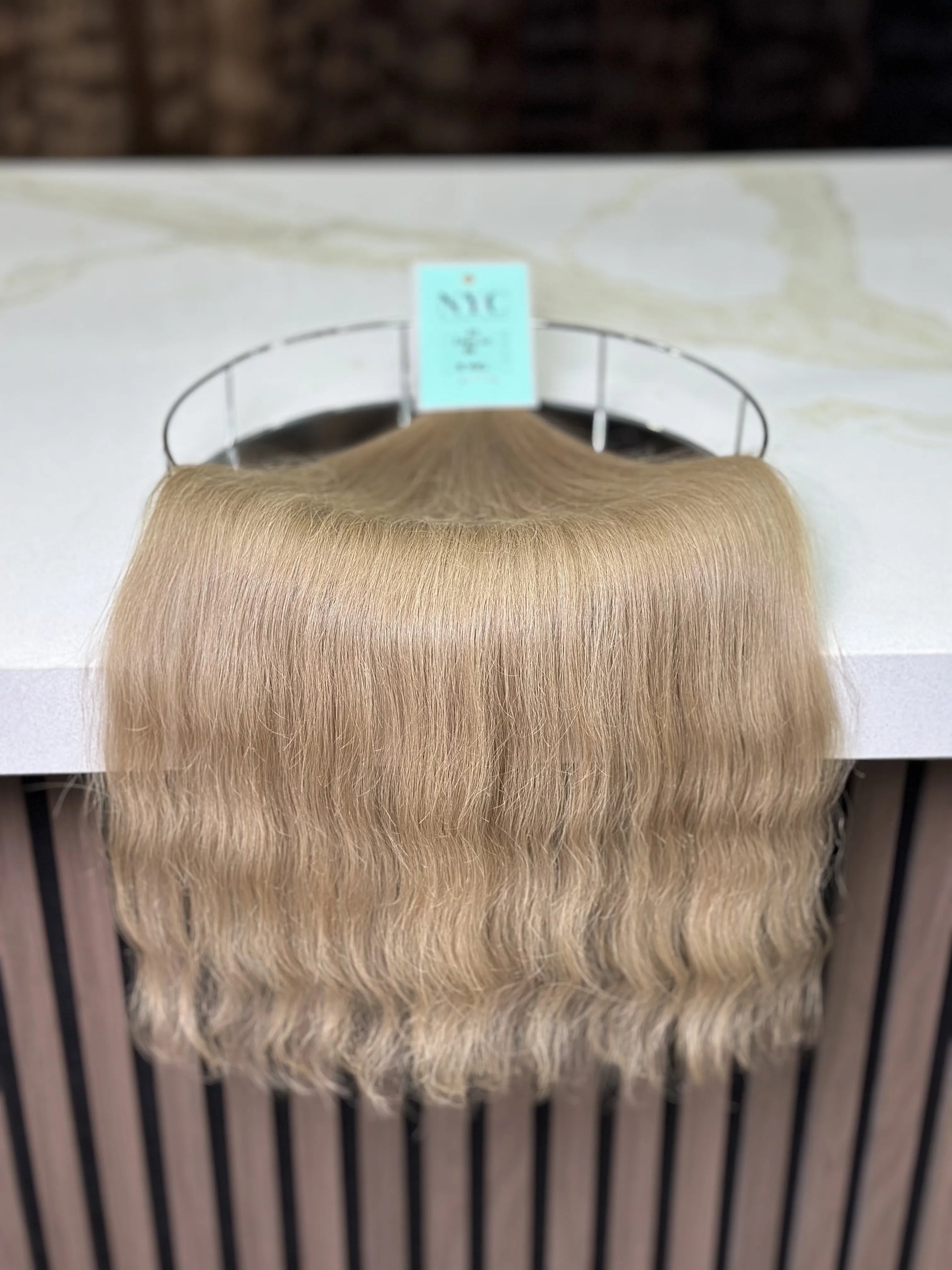 Tape in Slavic hair, colored, wavy 24 inch, 96gr