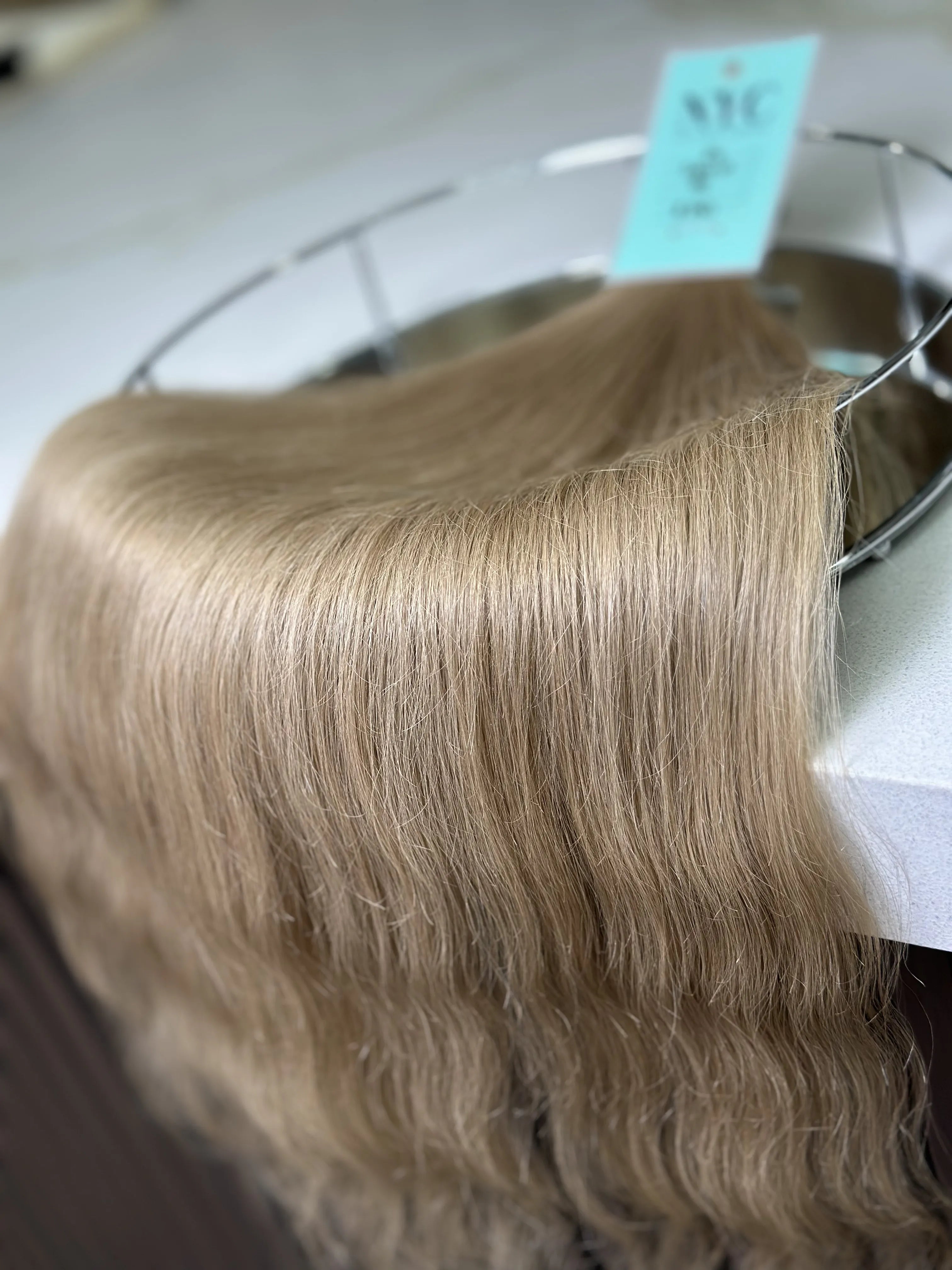 Tape in Slavic hair, colored, wavy 24 inch, 96gr - LUXHAIRNYCSHOP