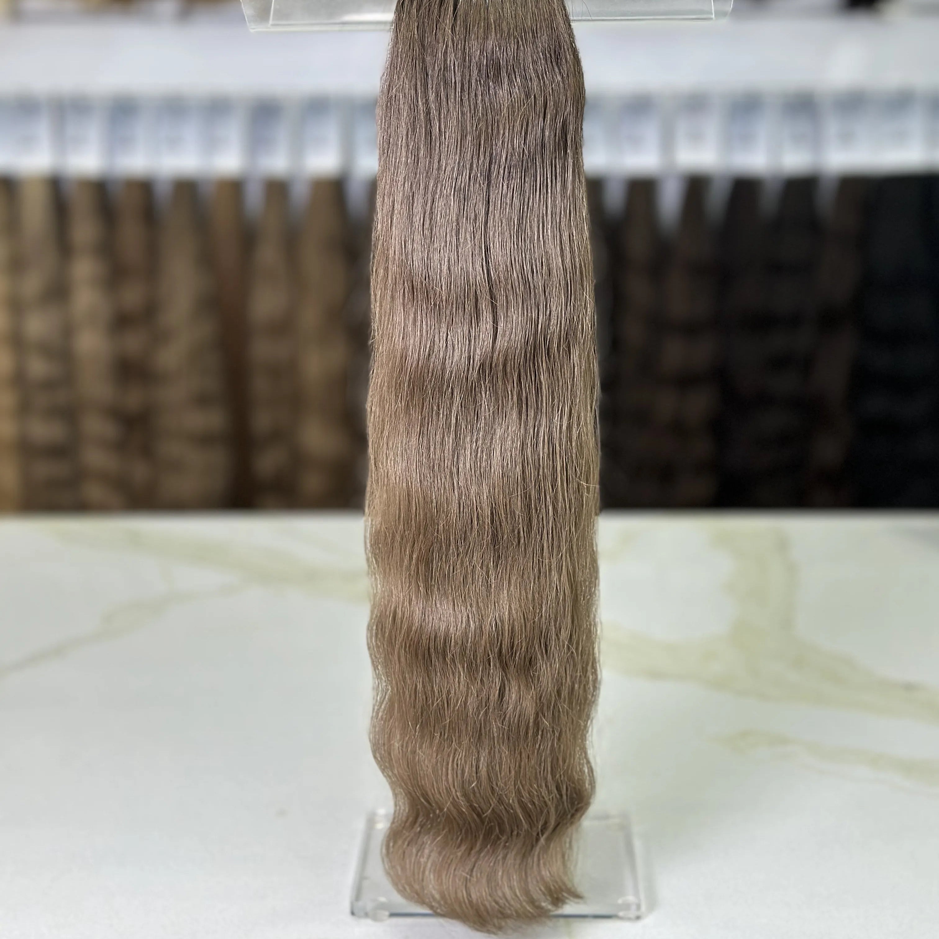 Tape in Slavic hair, colored, wavy 22 inch, 108gr - LUXHAIRNYCSHOP
