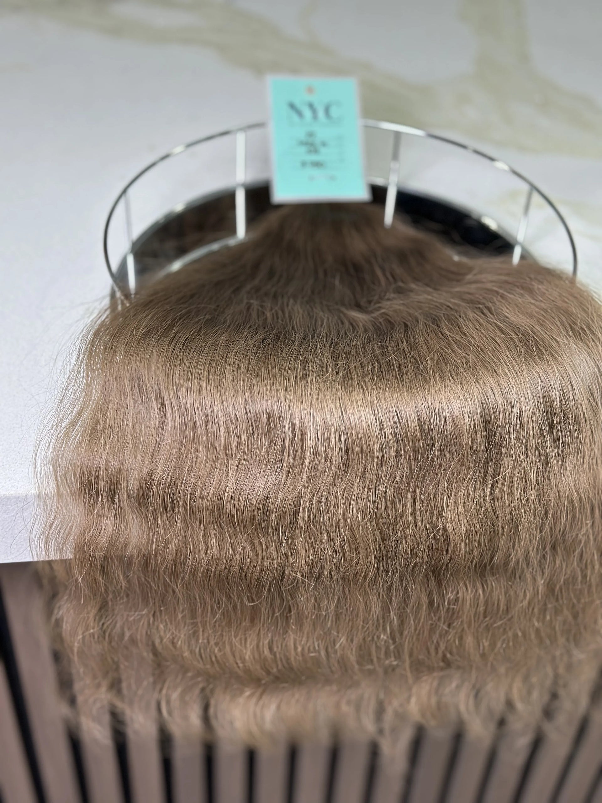 Tape in Slavic hair, colored, wavy 22 inch, 108gr