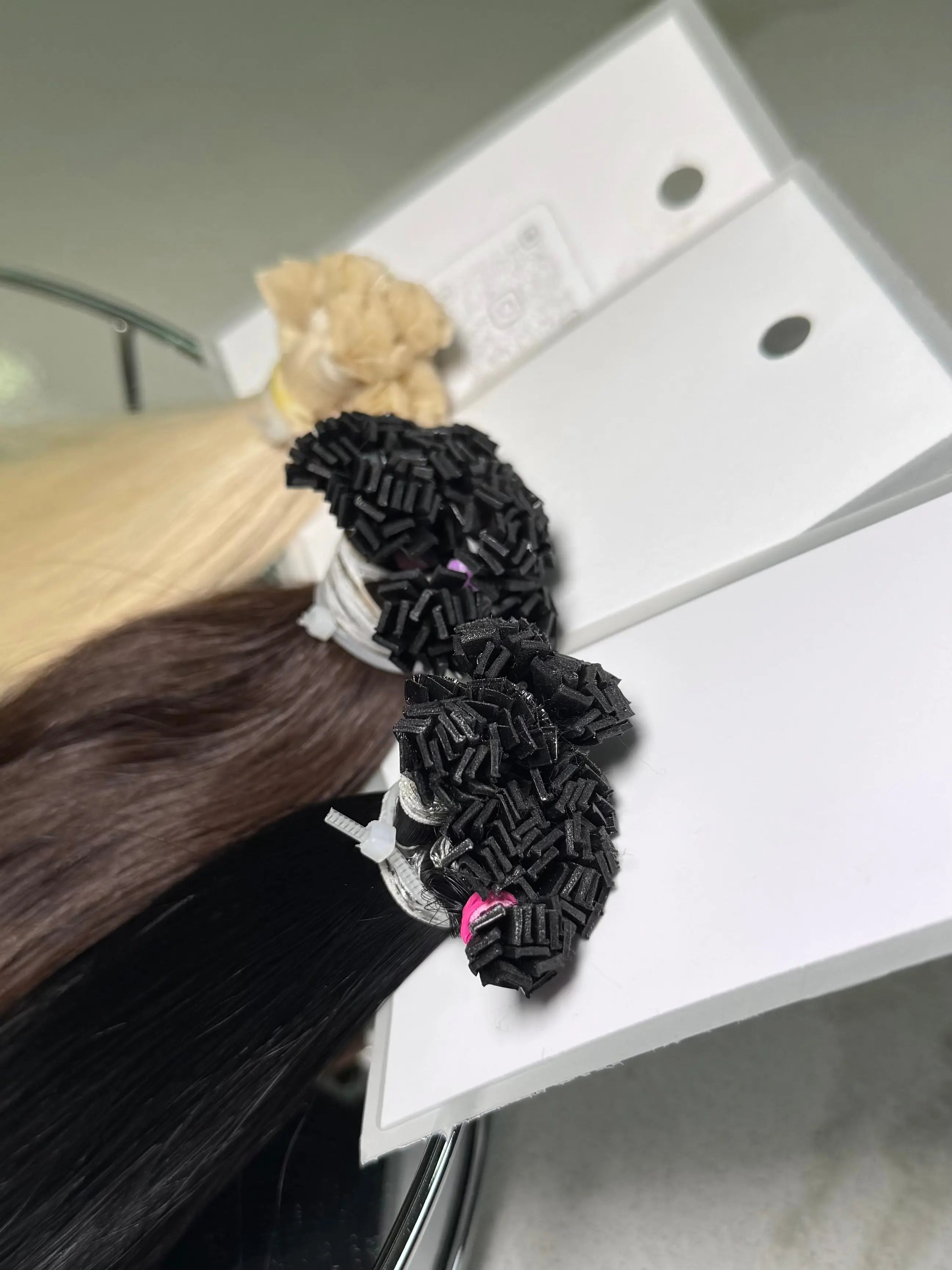 K-Tip Slavic Hair Bundle – Mixed Colors, Straight/Wavy LUXHAIRNYCSHOP