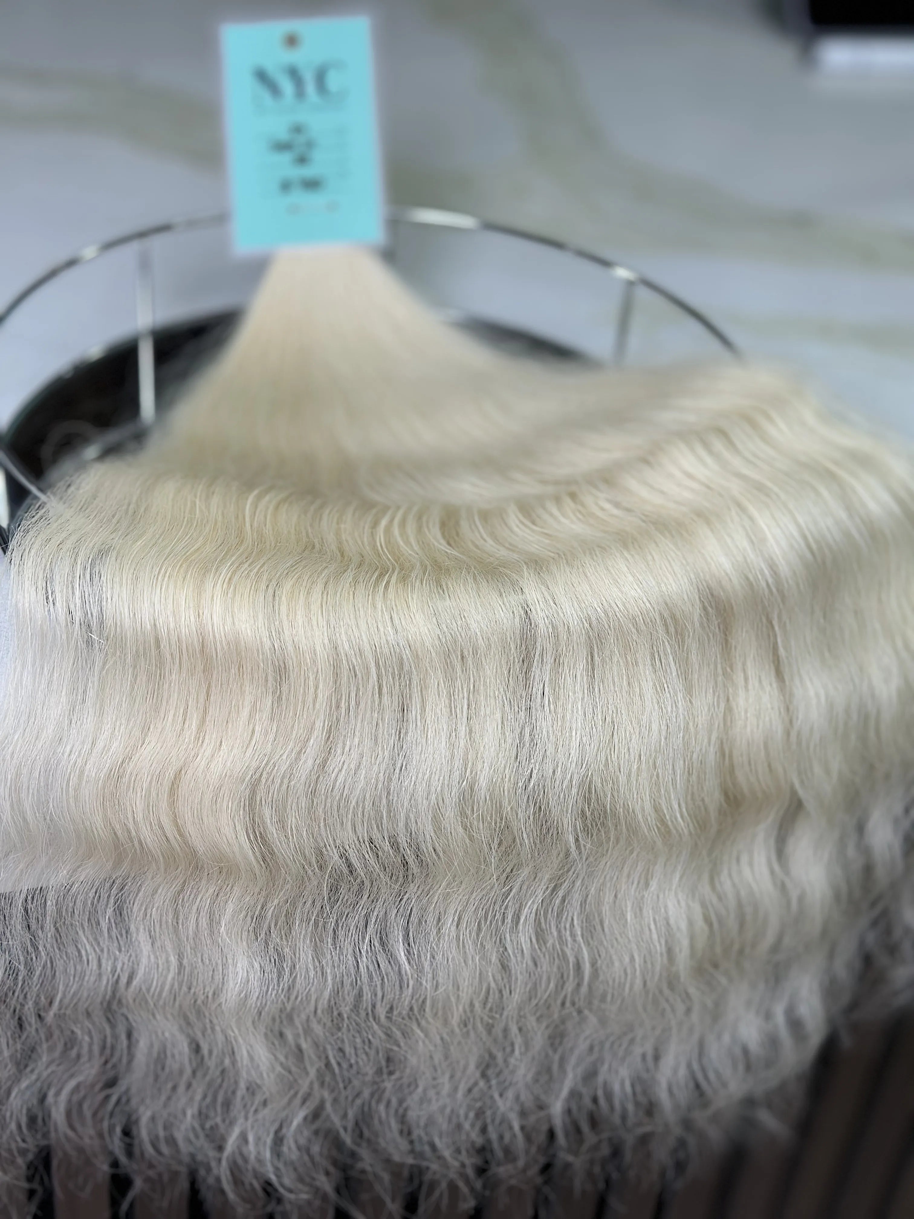 Tape in Slavic hair, colored, wavy 24 inch, 99gr - LUXHAIRNYCSHOP