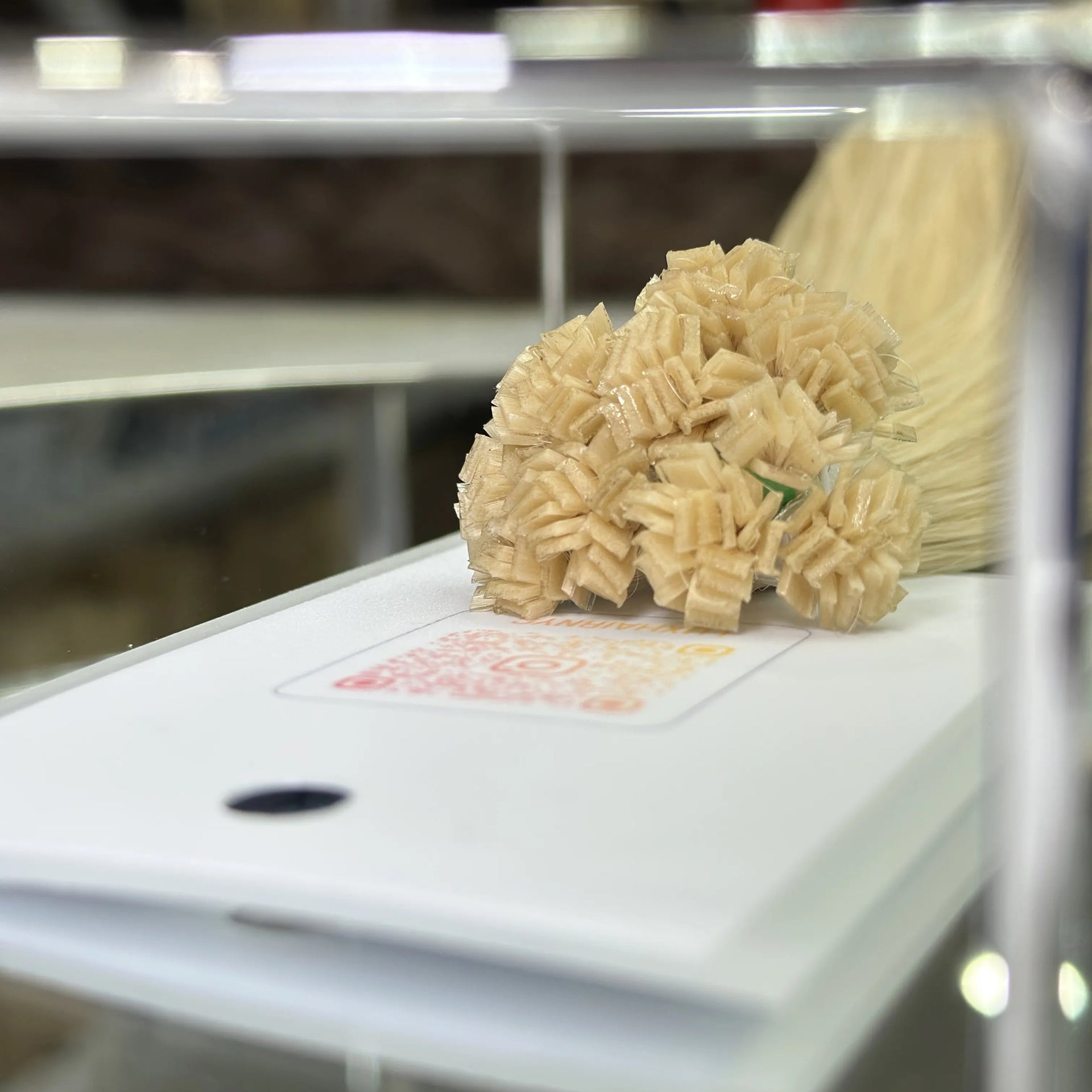 K-tip Slavic hair, colored, wavy 26 inch, 136gr, 186str