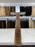 Premium Slavic K-Tip Extensions – Light Brown Wavy 24" | 176 Strands | 99 g