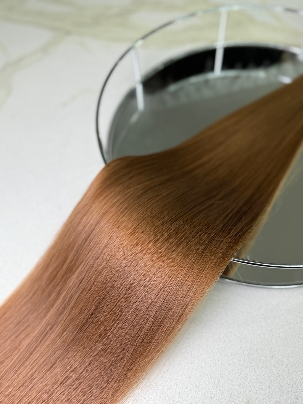 Premium Slavic K-Tip Extensions – Red Straight 26" | 153 Strands | 86 g