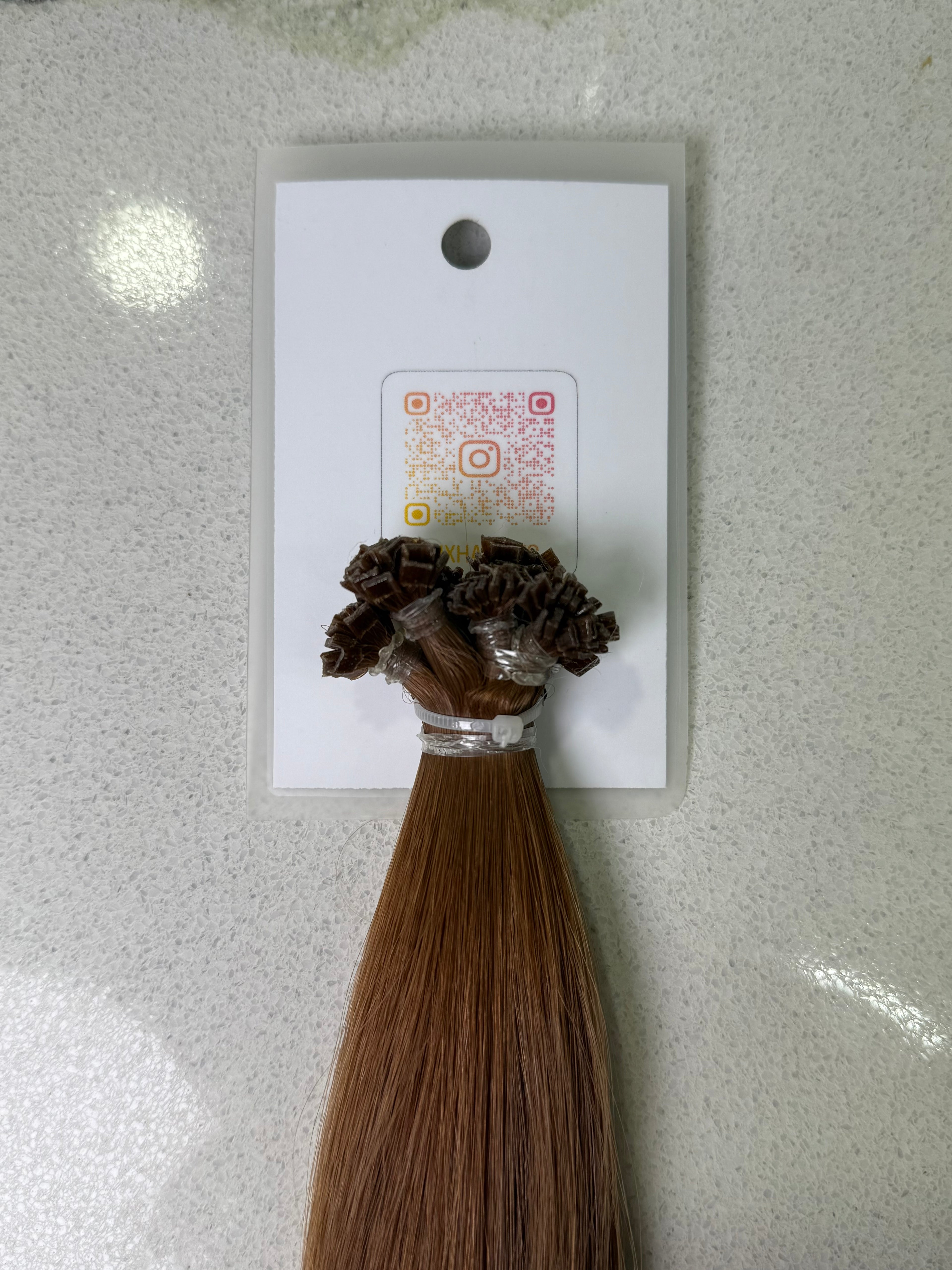 Premium Slavic K-Tip Extensions – Red Straight 26" | 153 Strands | 86 g