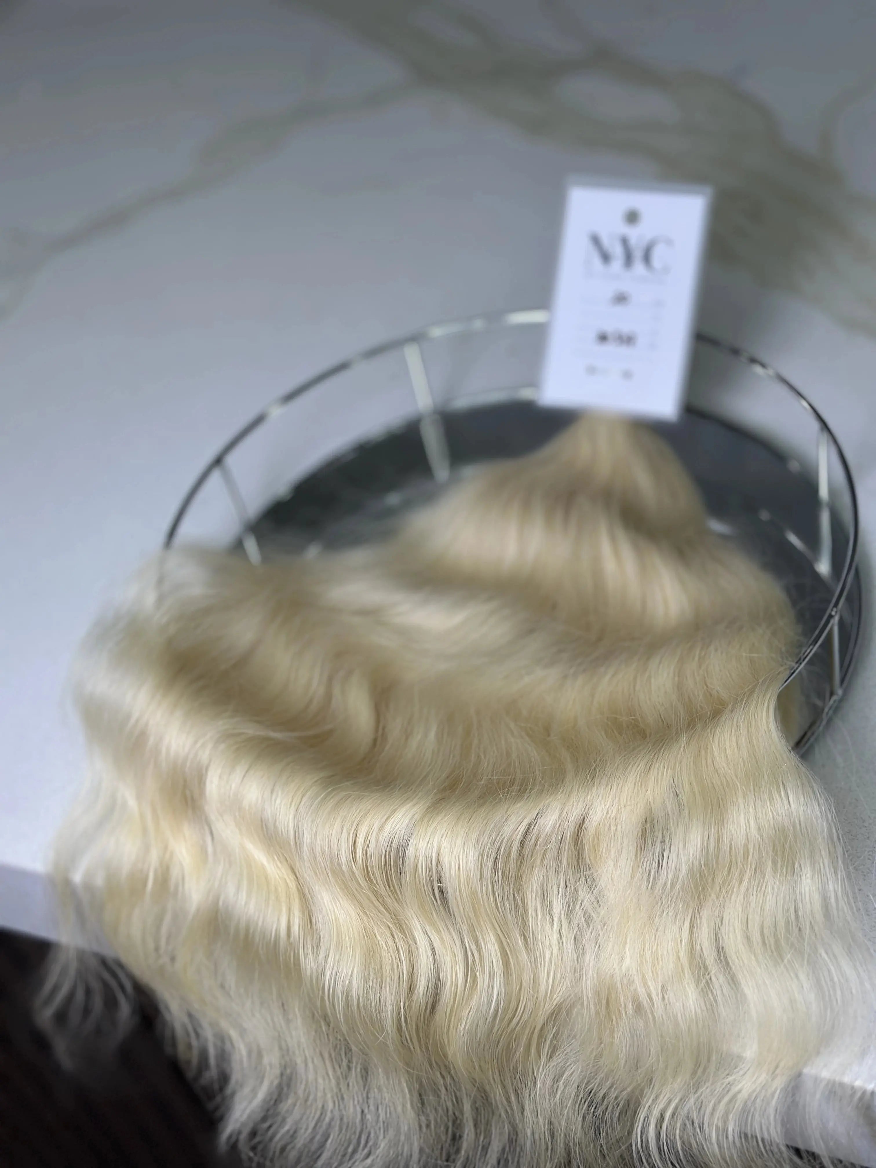 Bulk Slavic hair, colored ,wavy 20 inch: 118g - LUXHAIRNYCSHOP