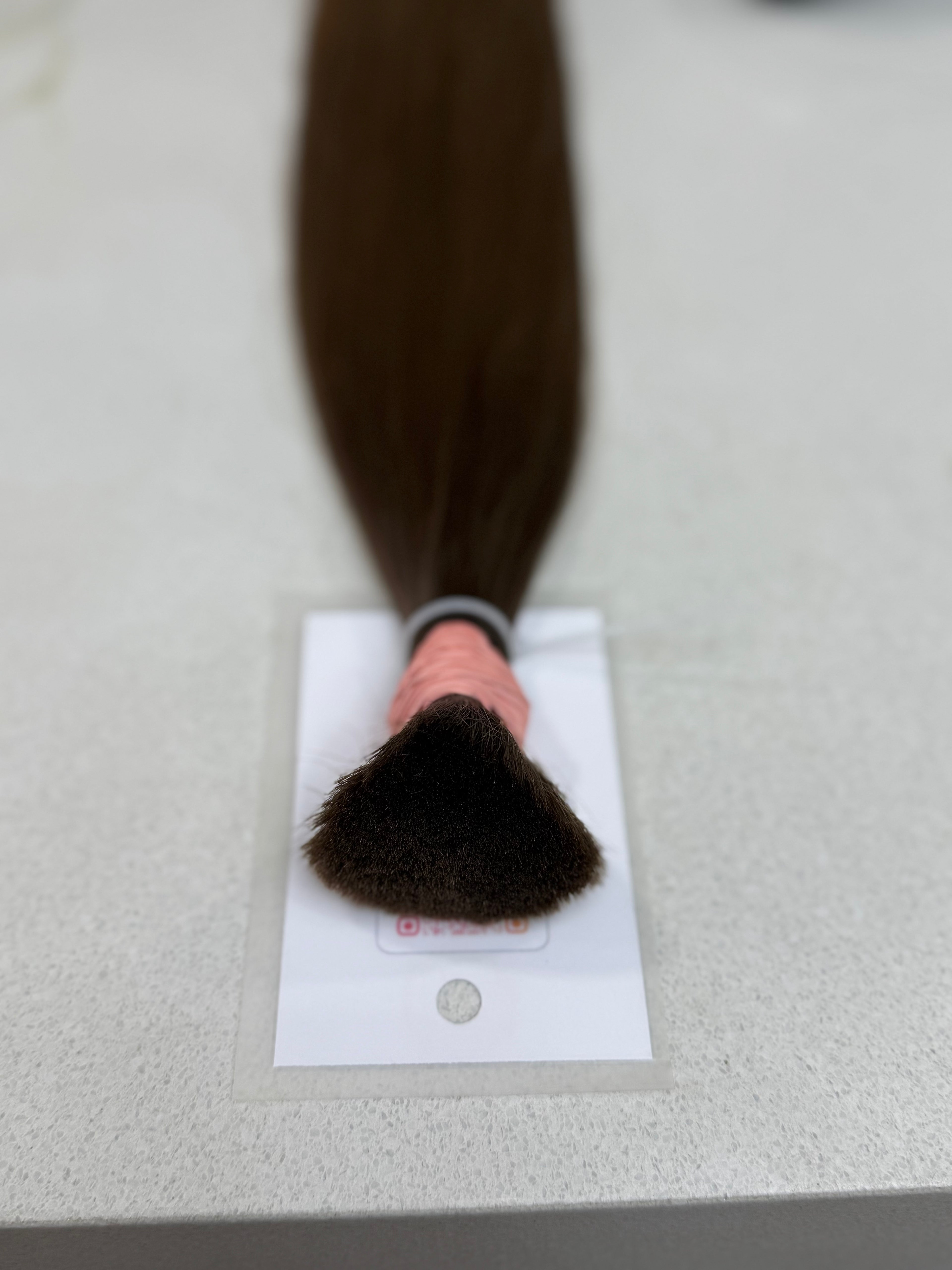 Premium Slavic Colored Hair Brown Straight Bulk 20 Inch | LuxHairNYC