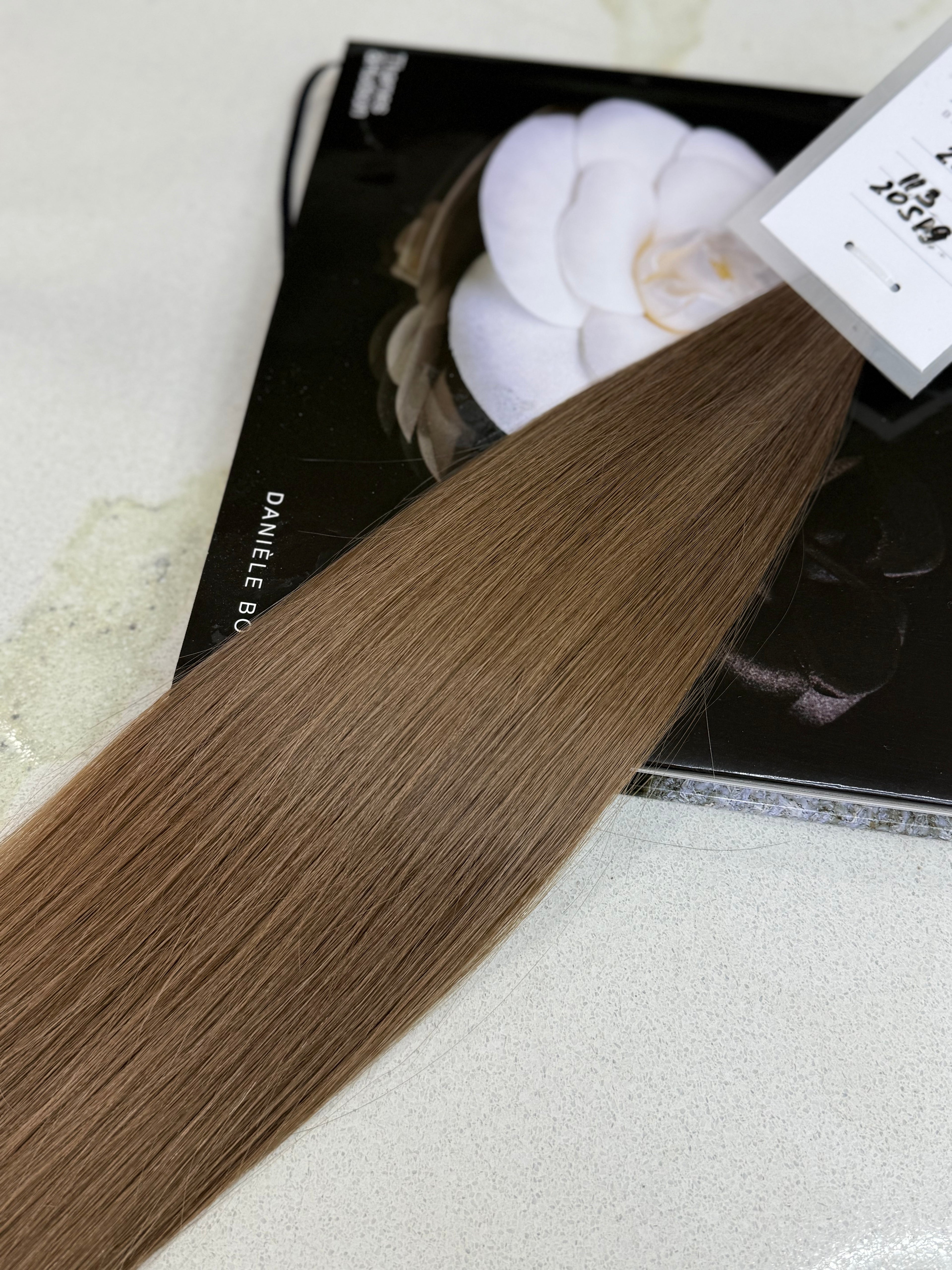 Premium Slavic Colored Hair Brown Straight Bulk 20 Inch | LuxHairNYC
