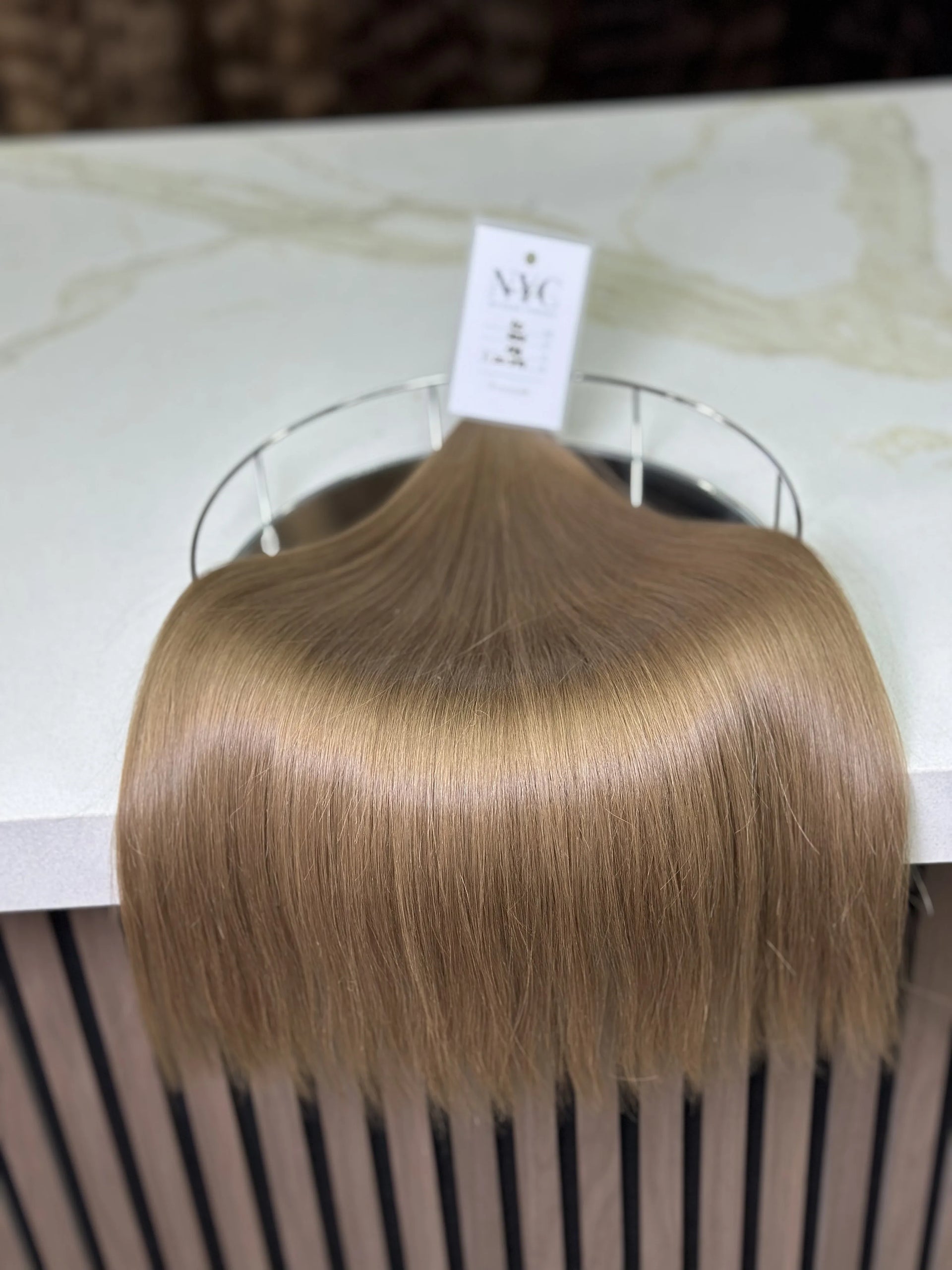 K-tip Slavic hair, colored, straight 20 inch, 128gr, 222 str